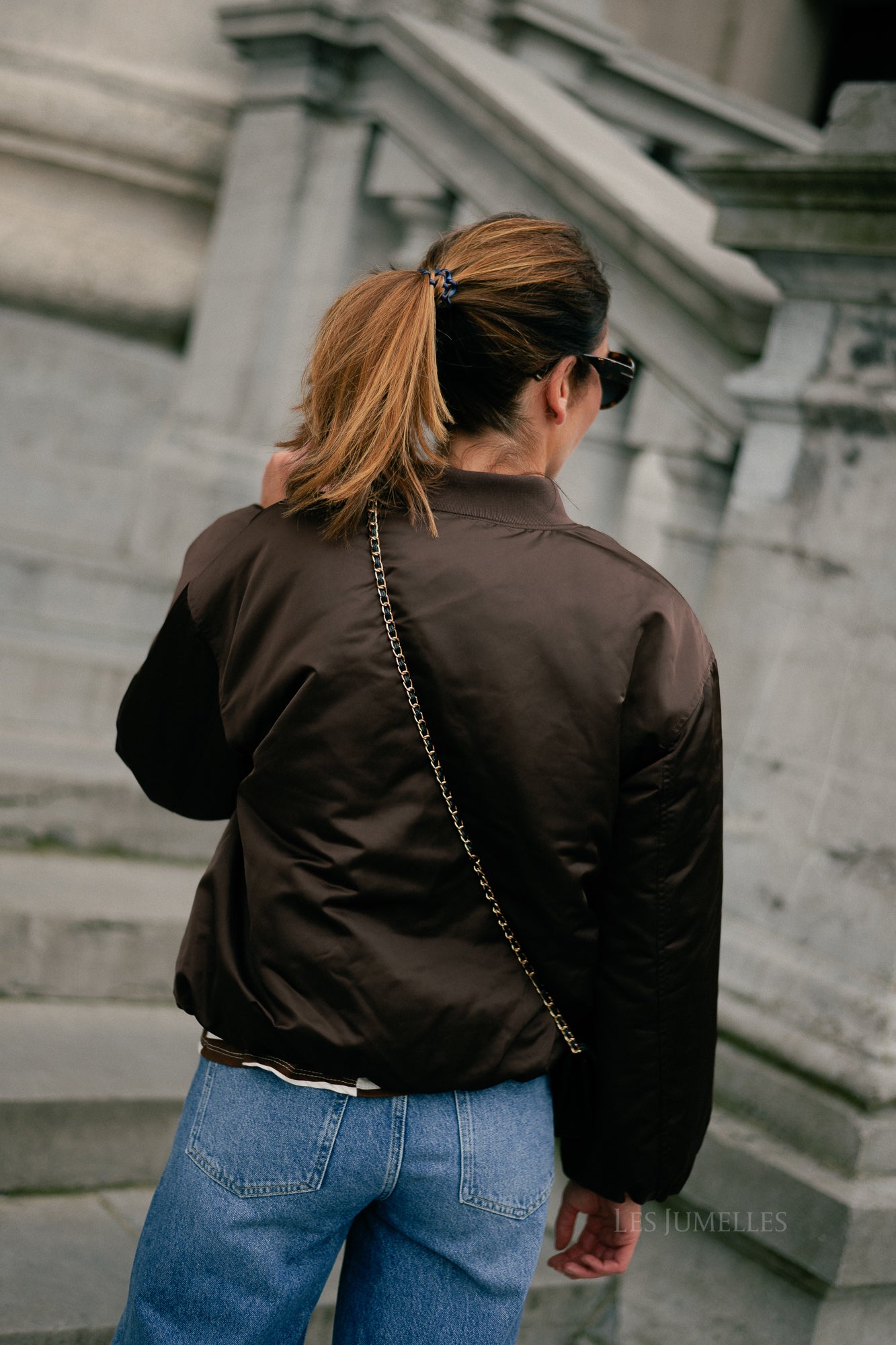 VIBillie L/S bomber jacket coffee bean