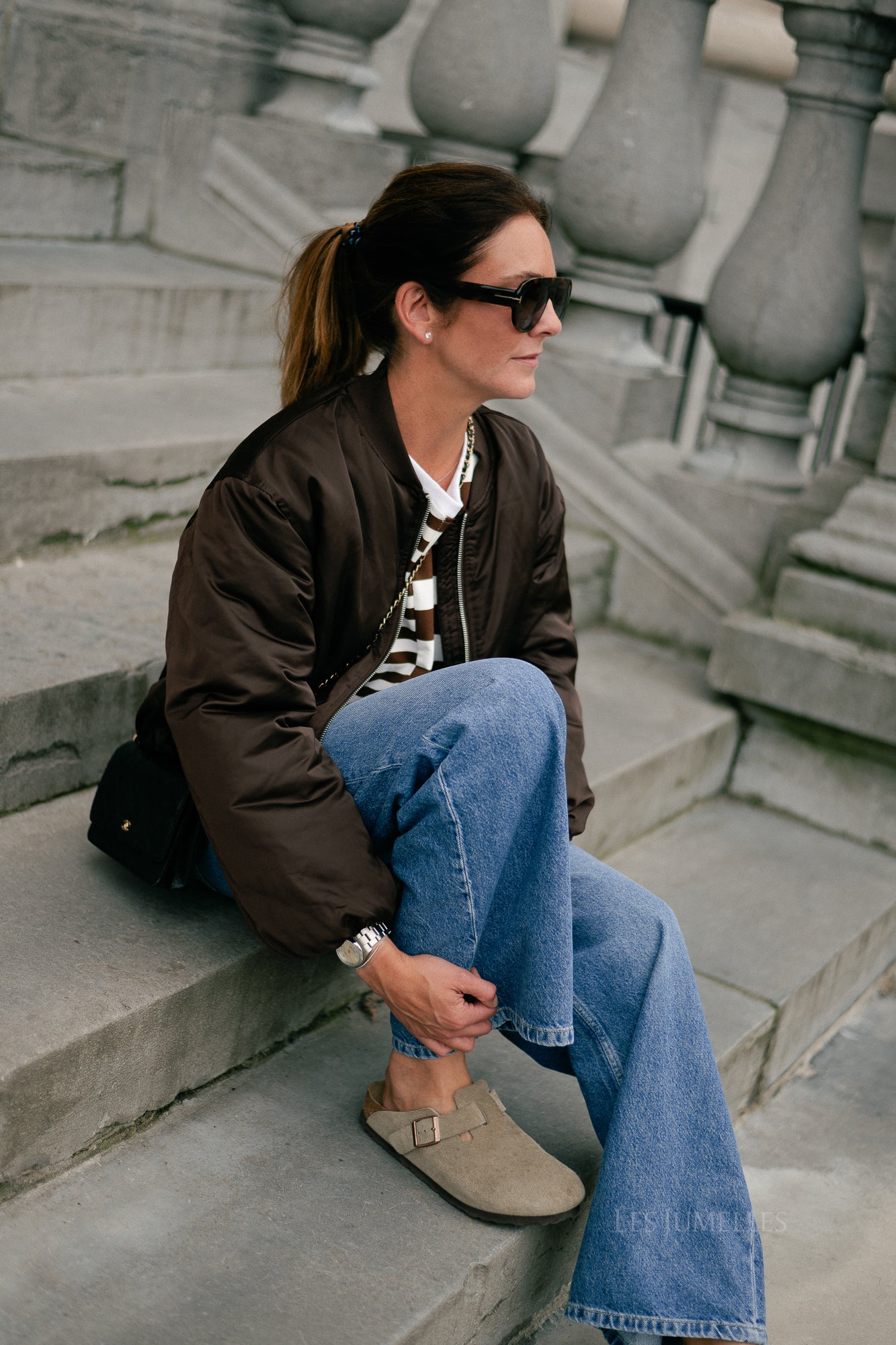 VIBillie L/S bomber jacket coffee bean