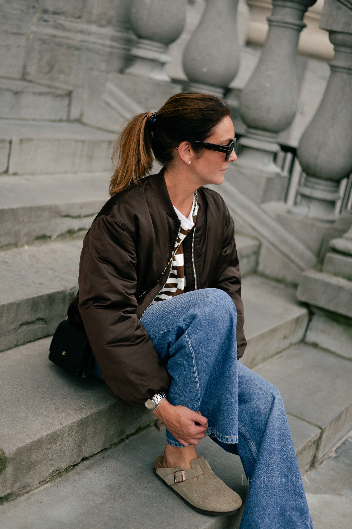VIBillie L/S bomber jacket coffee bean