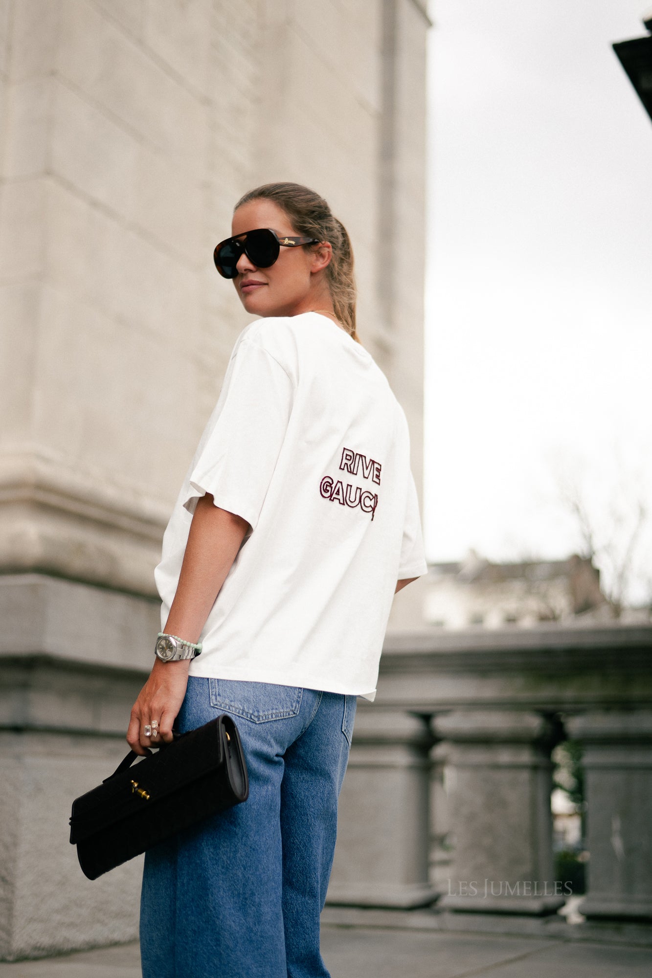 Rive gauche T-shirt wit