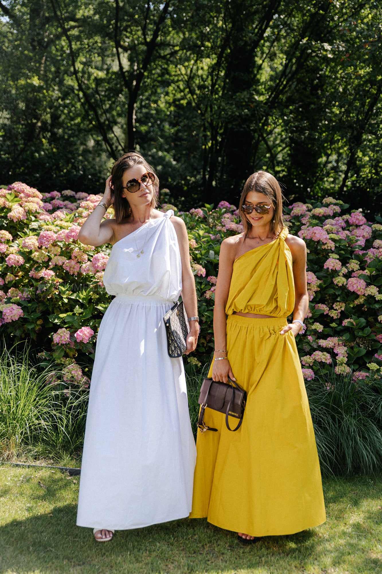 Fran one shoulder top ochre