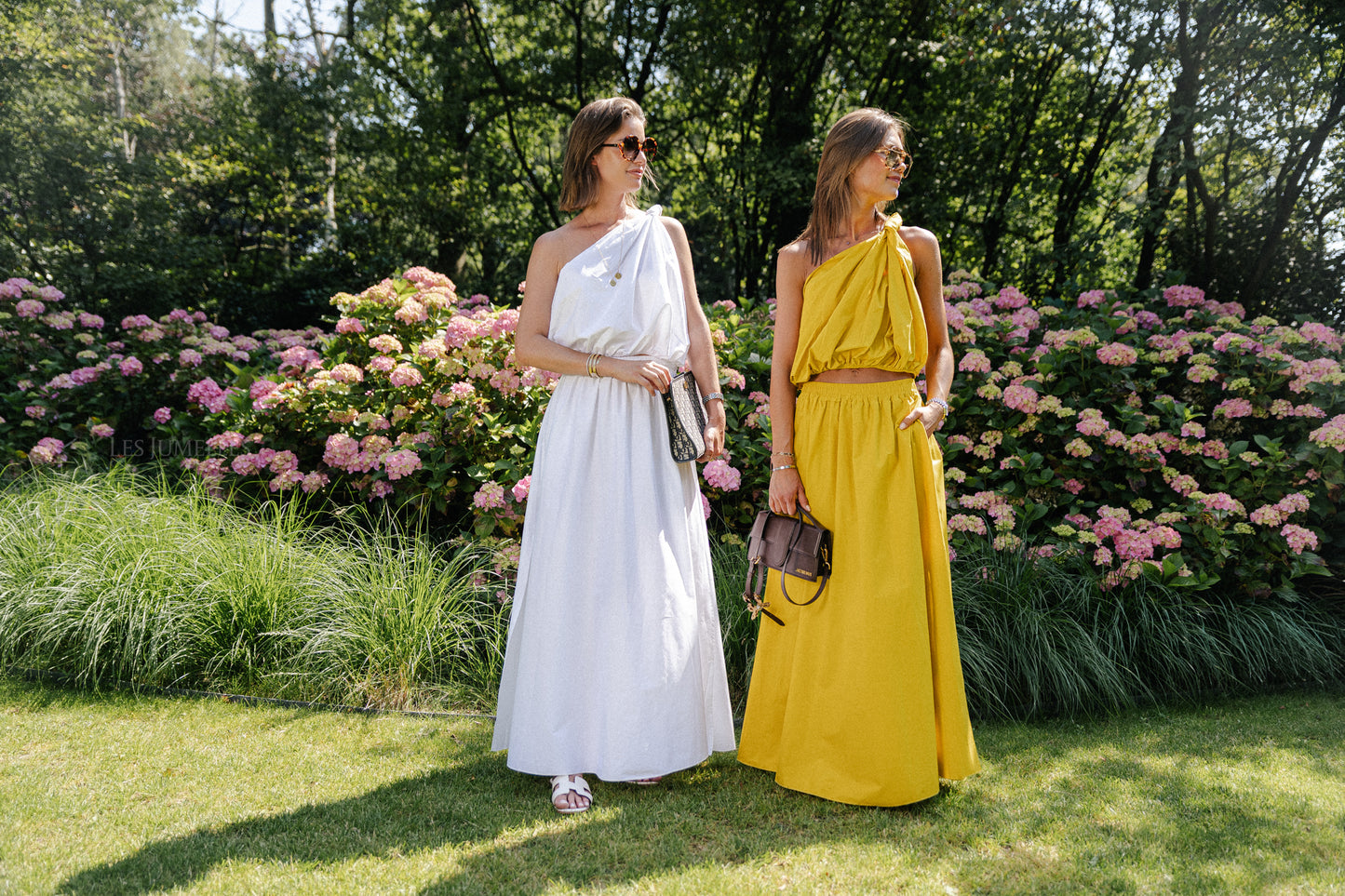 Fran one shoulder top ochre