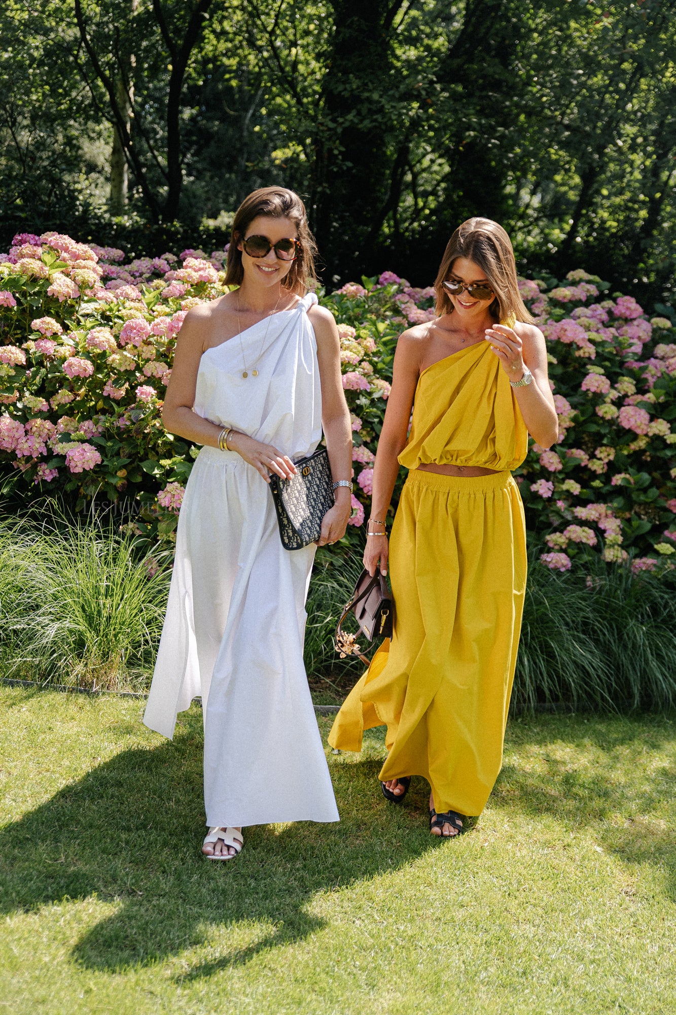 Fran one shoulder top ochre