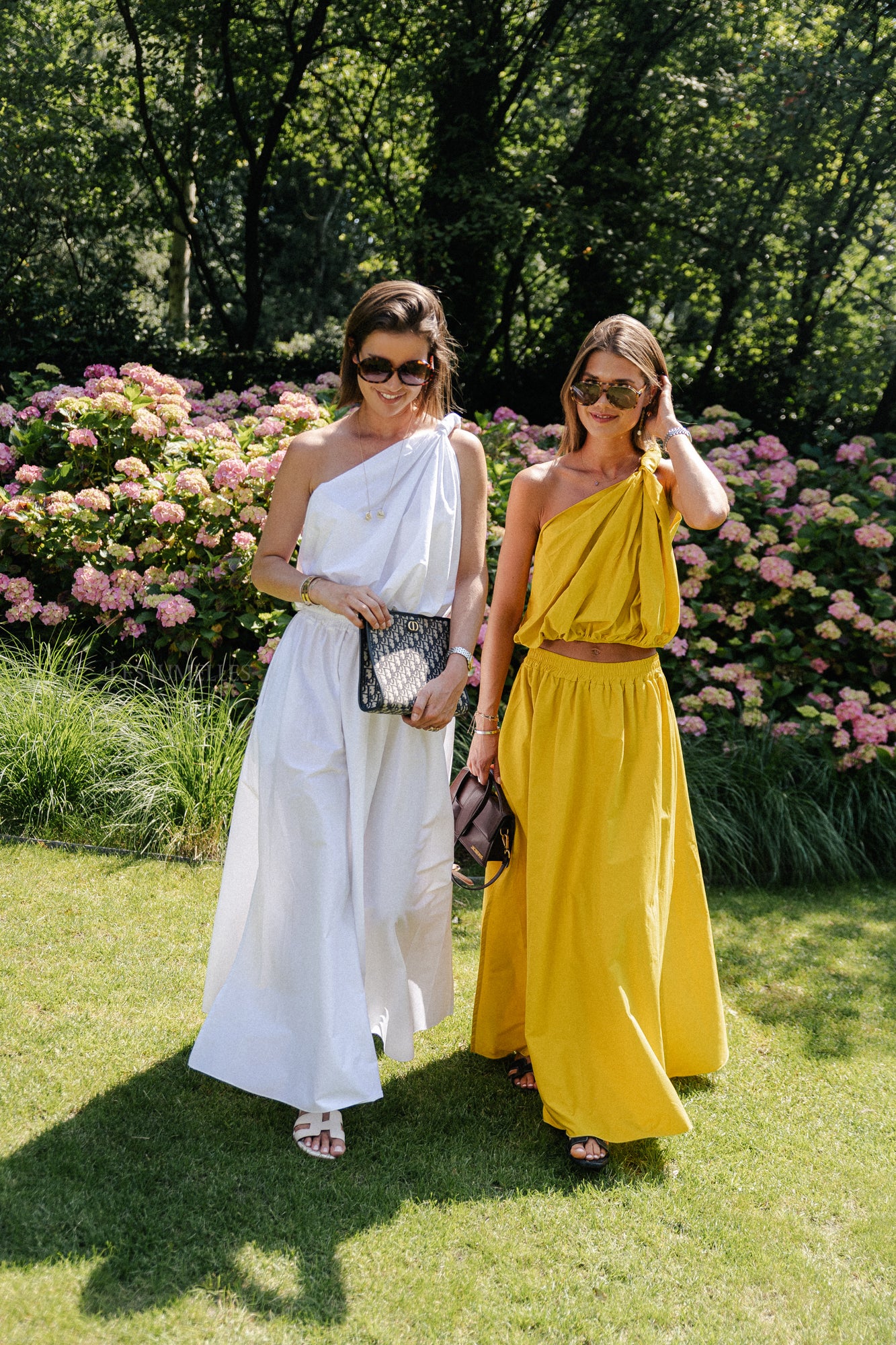 Fran one shoulder top ochre