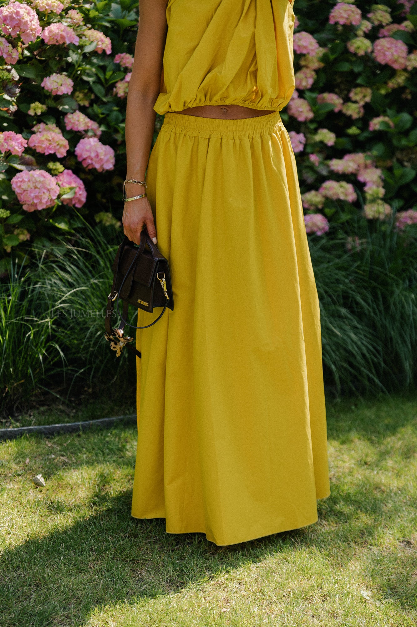 Fran long skirt ochre