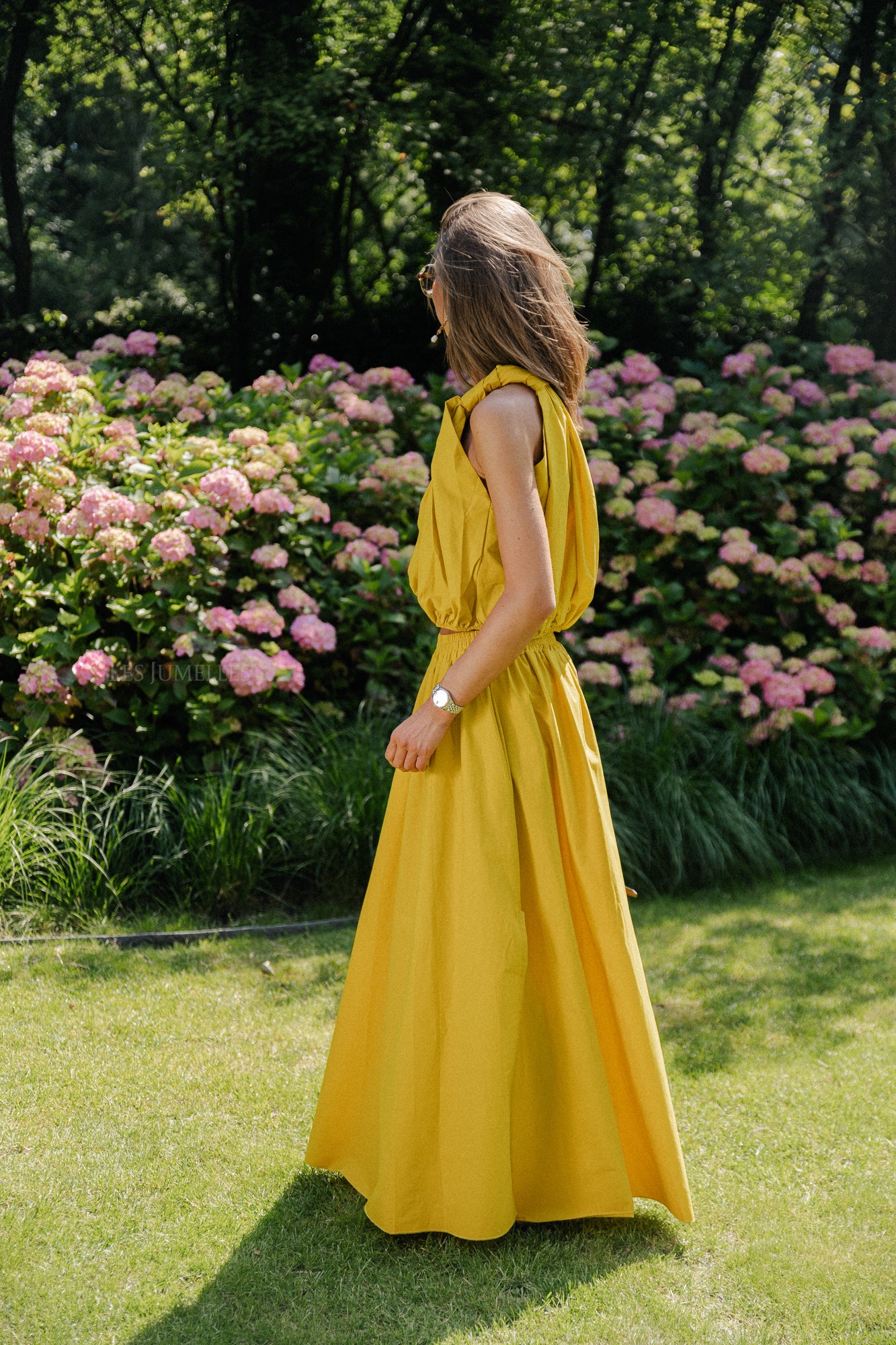 Fran long skirt ochre