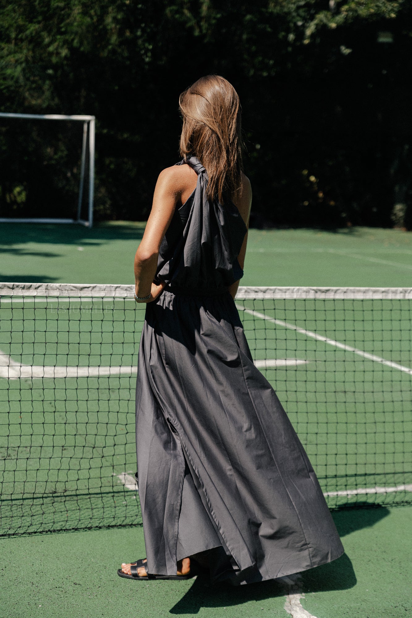 Haut asymétrique Fran anthracite