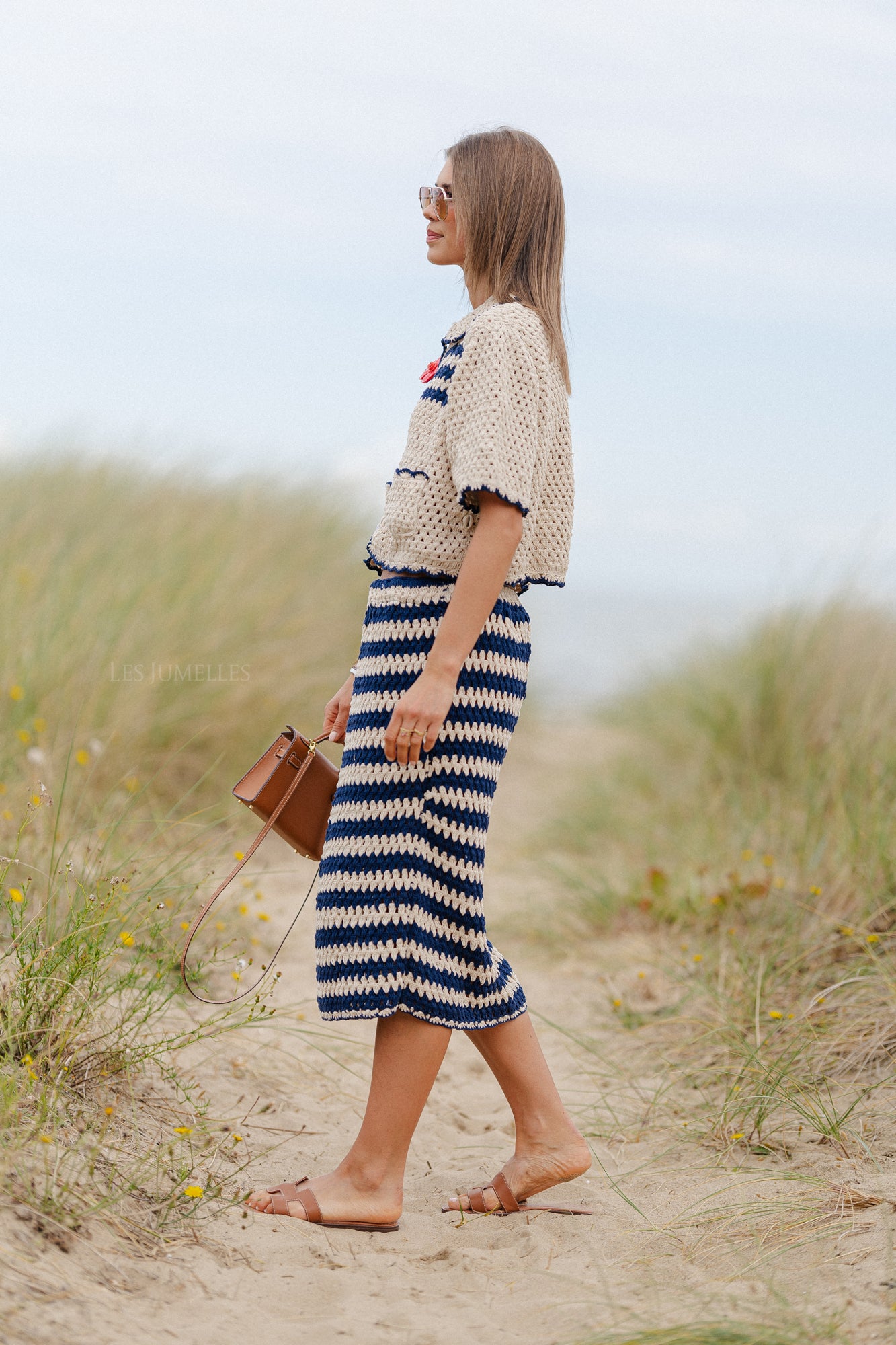 Chiara Häkelset in Marineblau