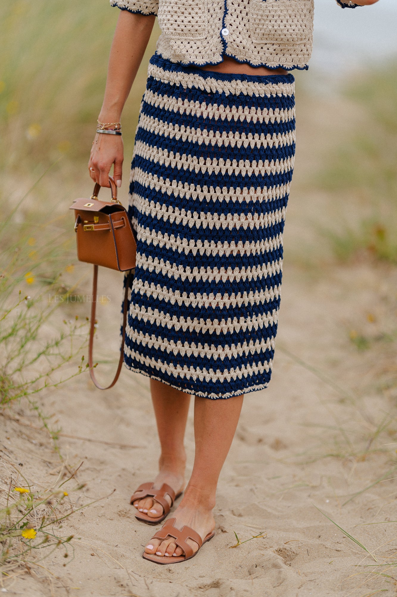 Chiara Häkelset in Marineblau