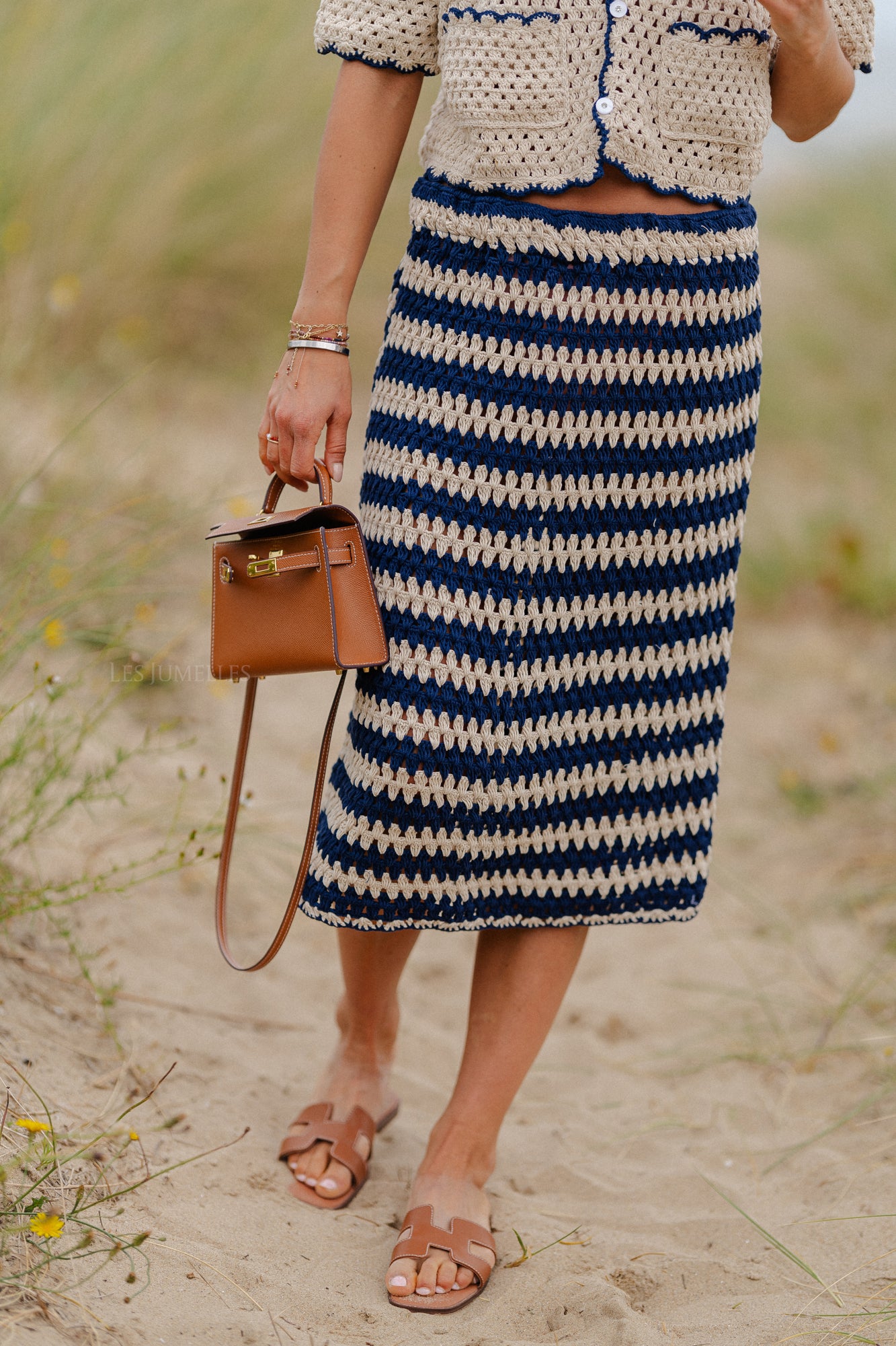 Chiara Häkelset in Marineblau