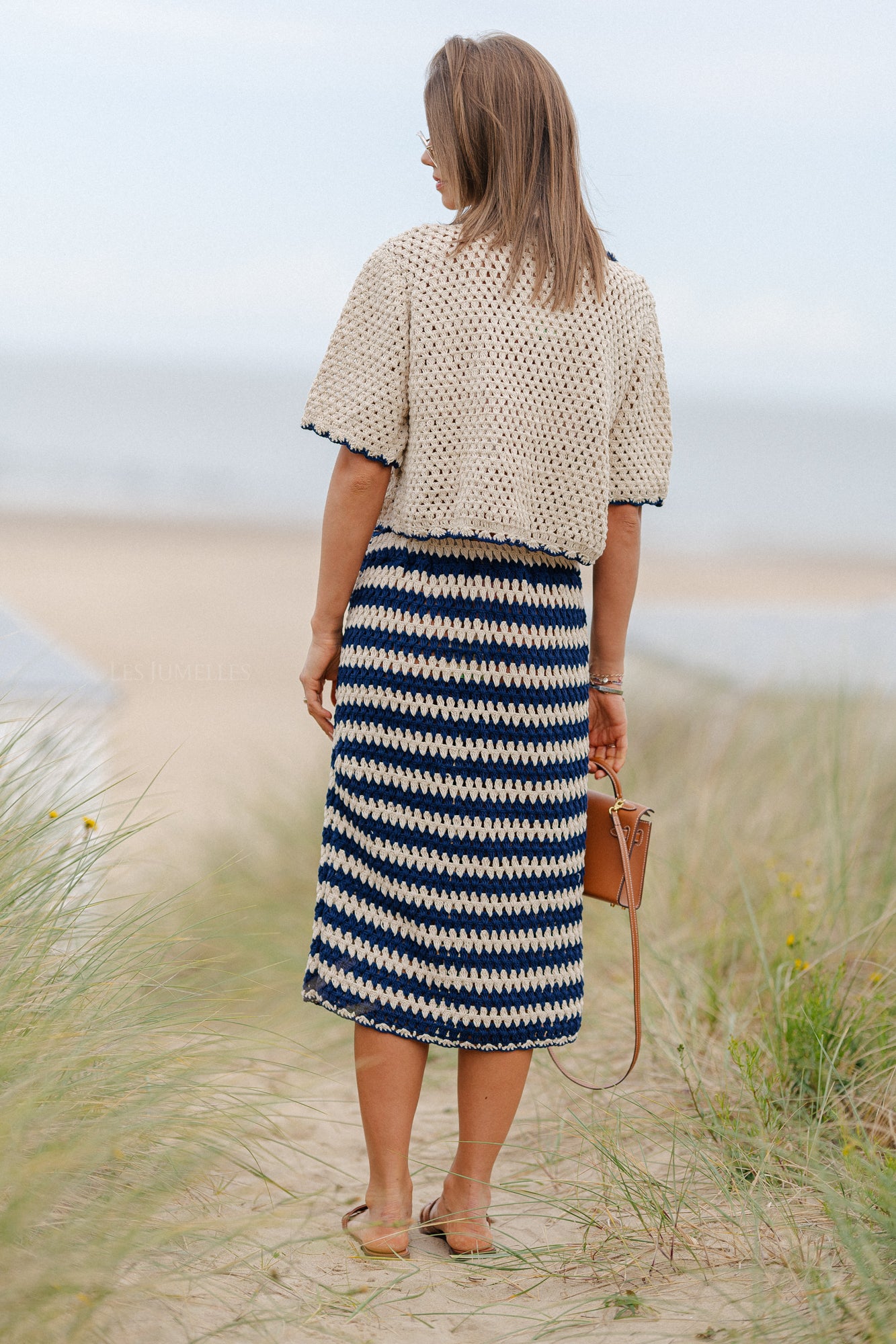 Chiara Häkelset in Marineblau
