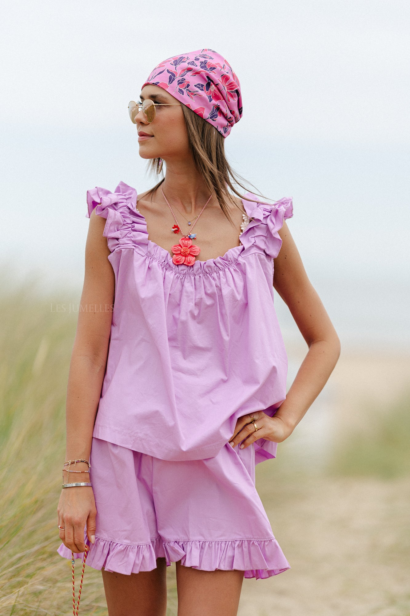 Coralie top orchid