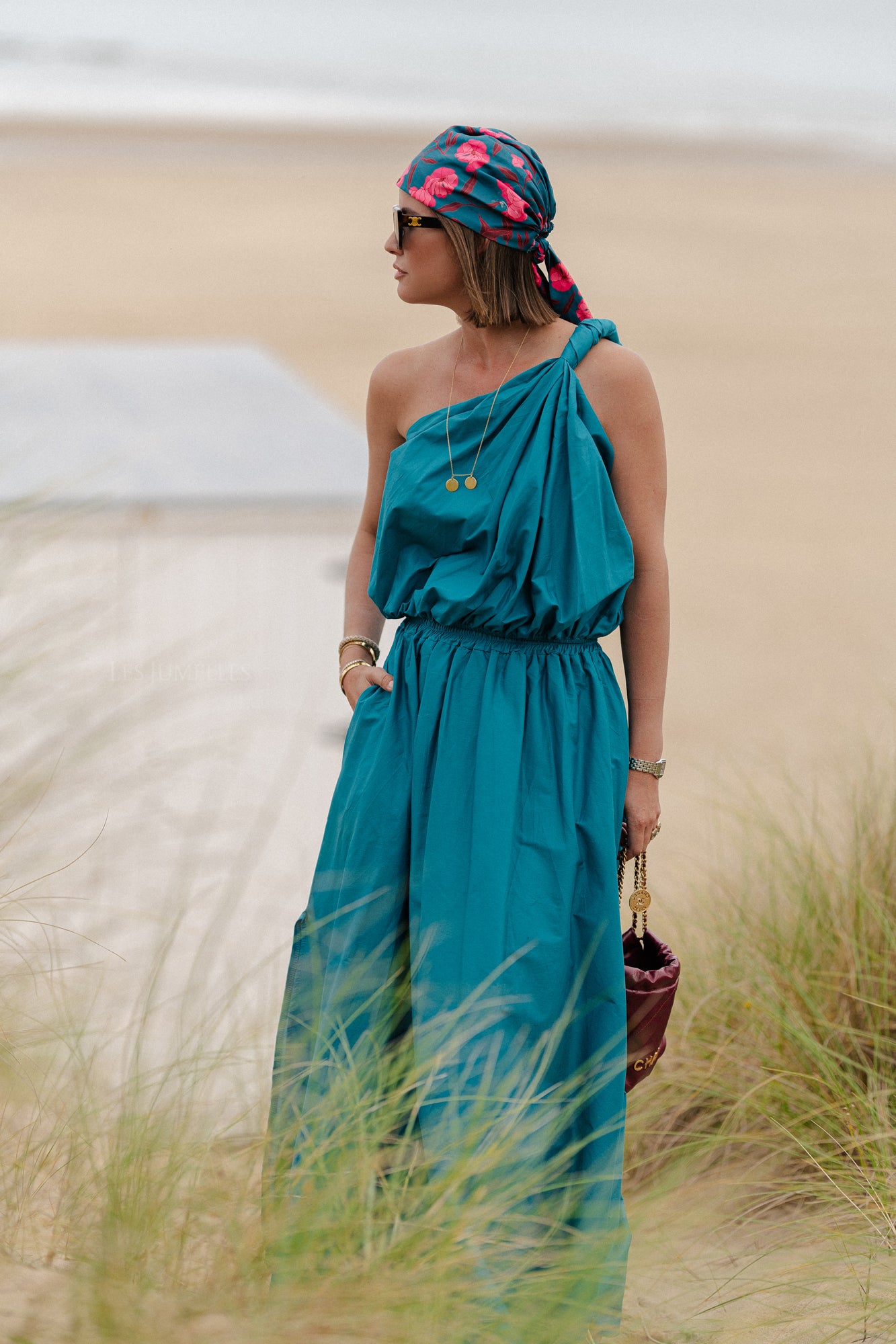 Fran long skirt harbor blue