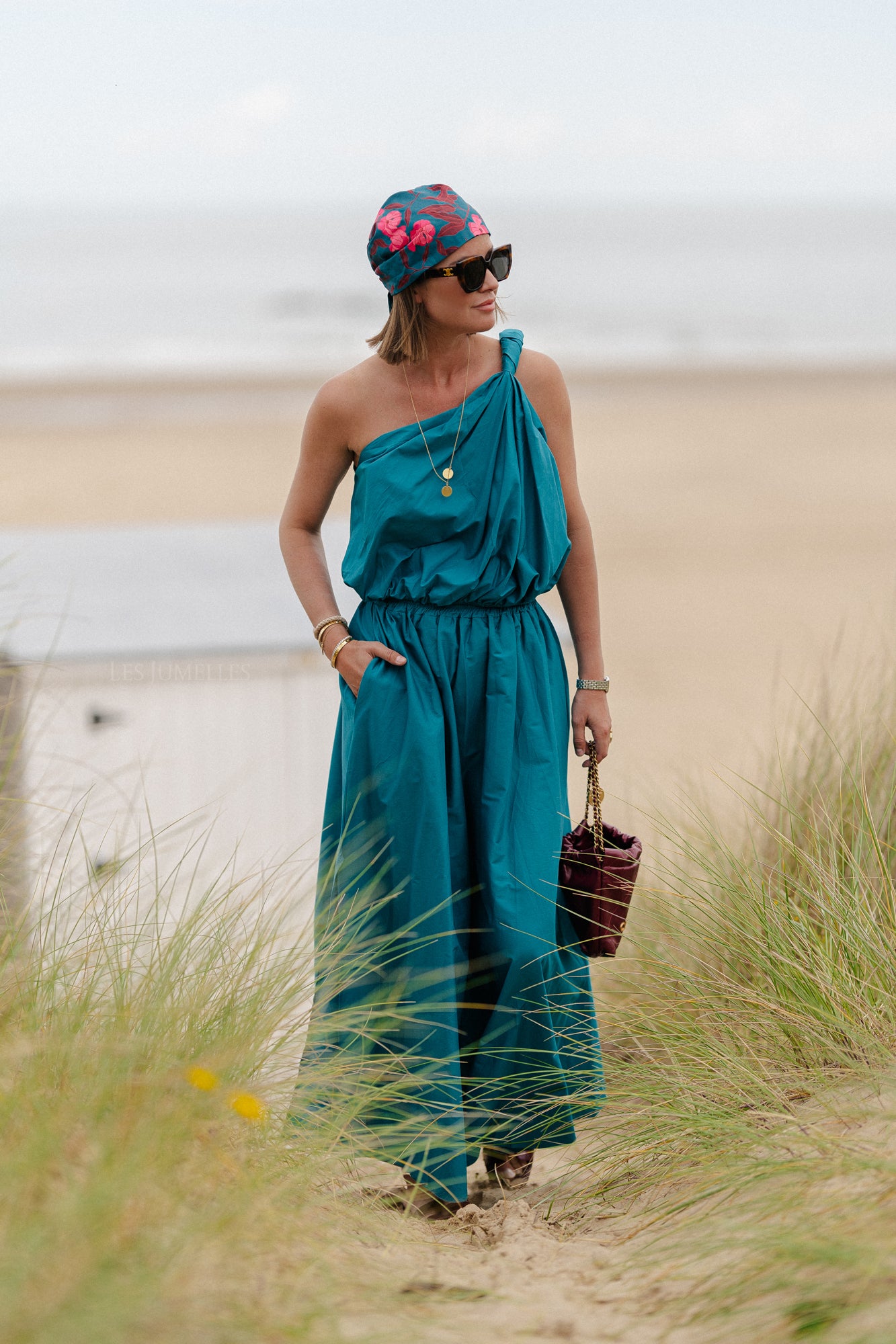 Fran long skirt harbor blue