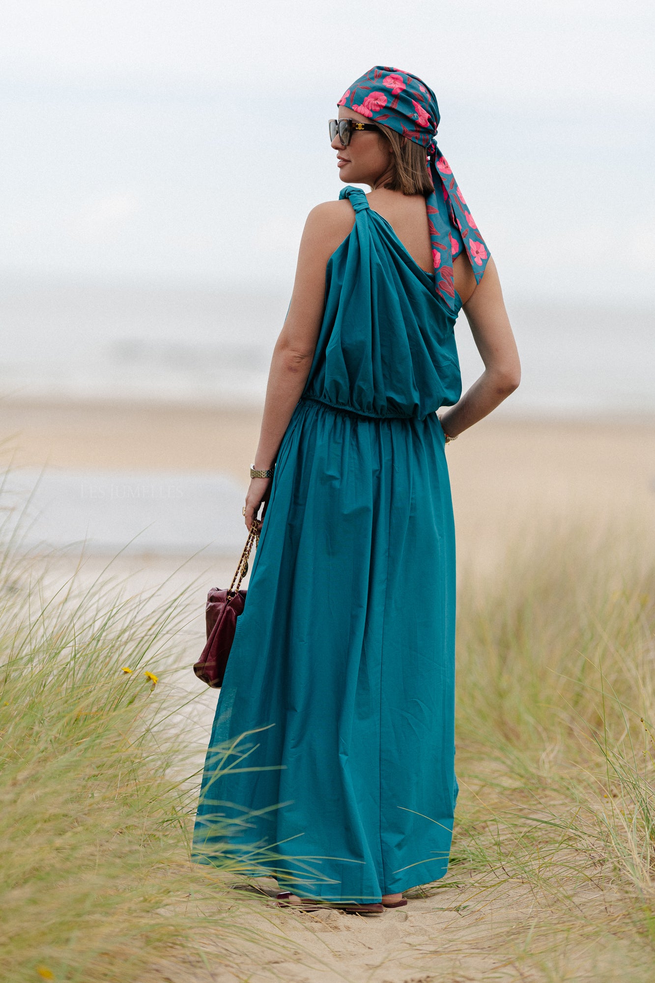 Fran long skirt harbor blue