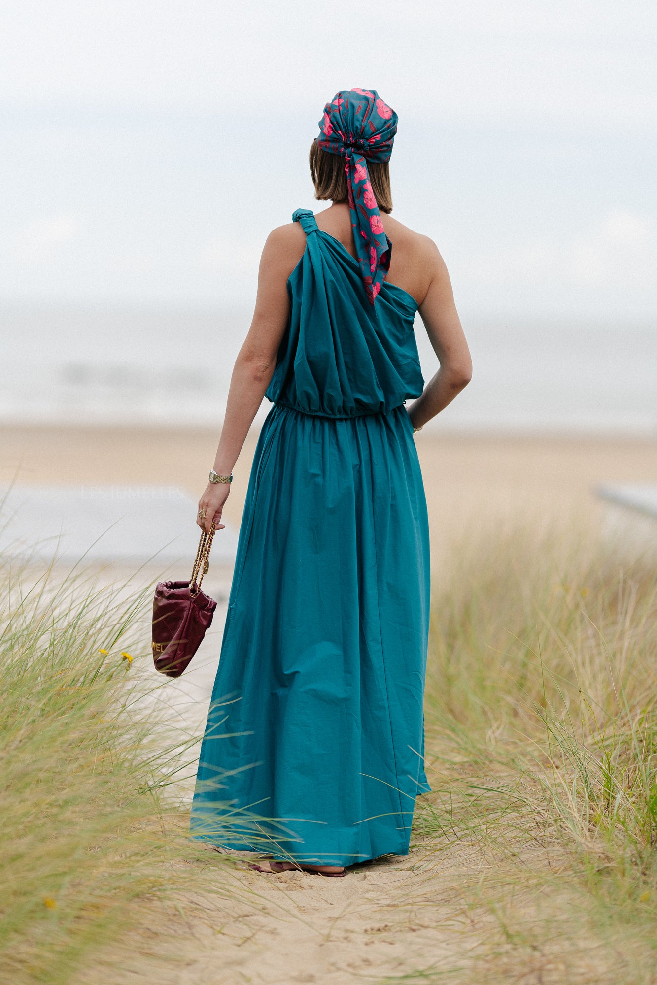 Fran long skirt harbor blue