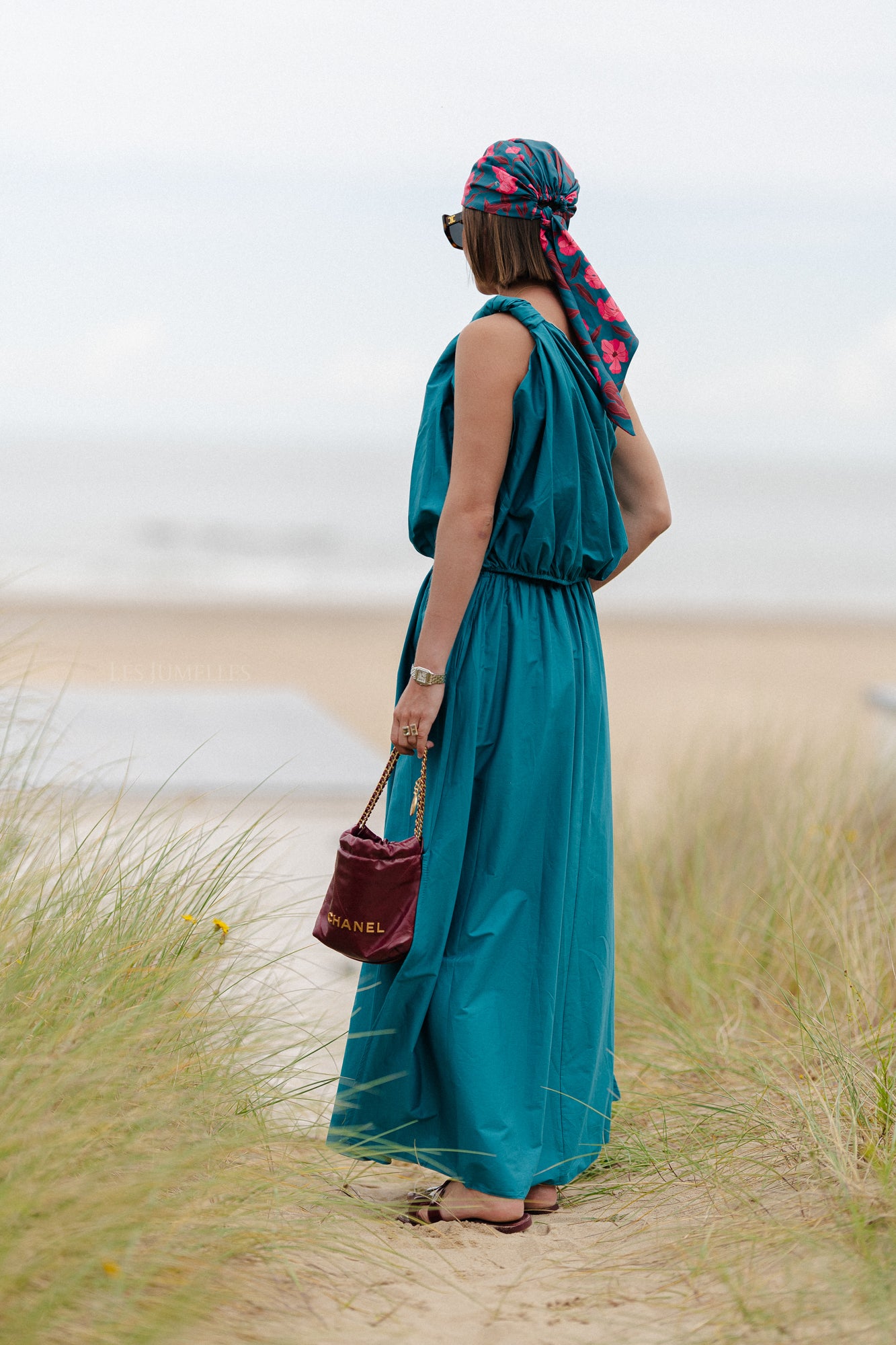 Fran long skirt harbor blue