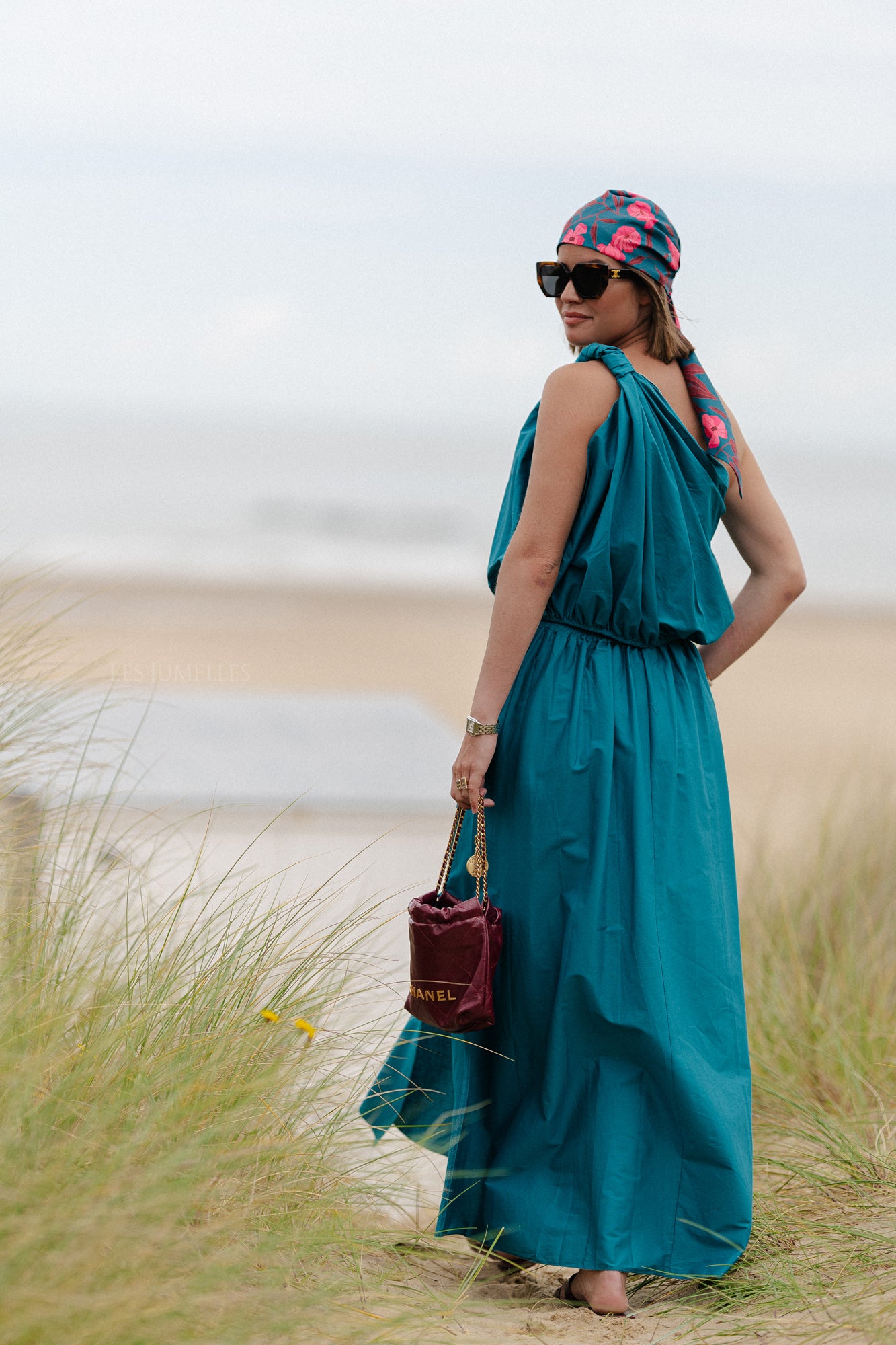 Fran long skirt harbor blue