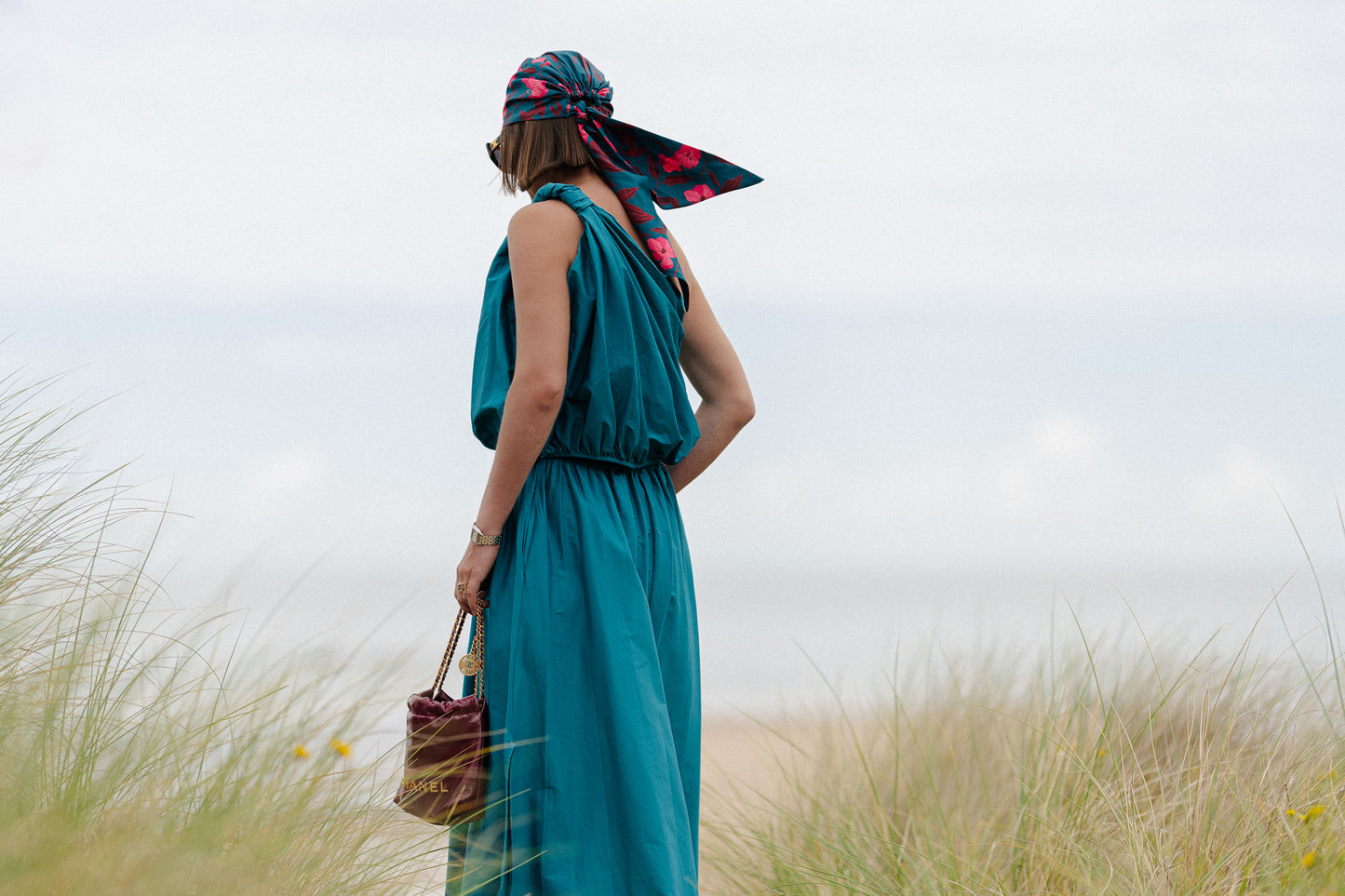 Fran long skirt harbor blue