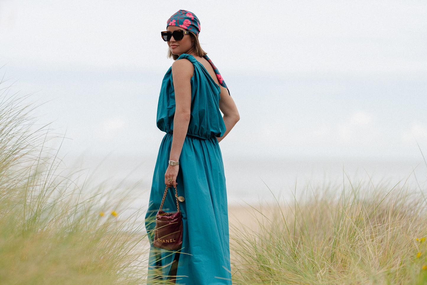 Fran long skirt harbor blue
