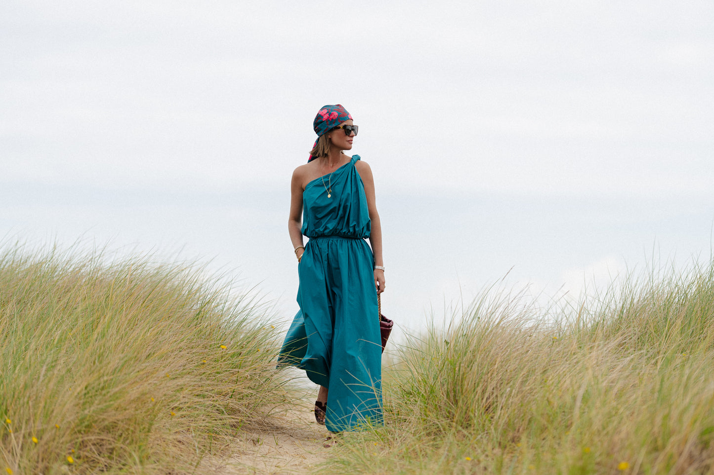Fran long skirt harbor blue