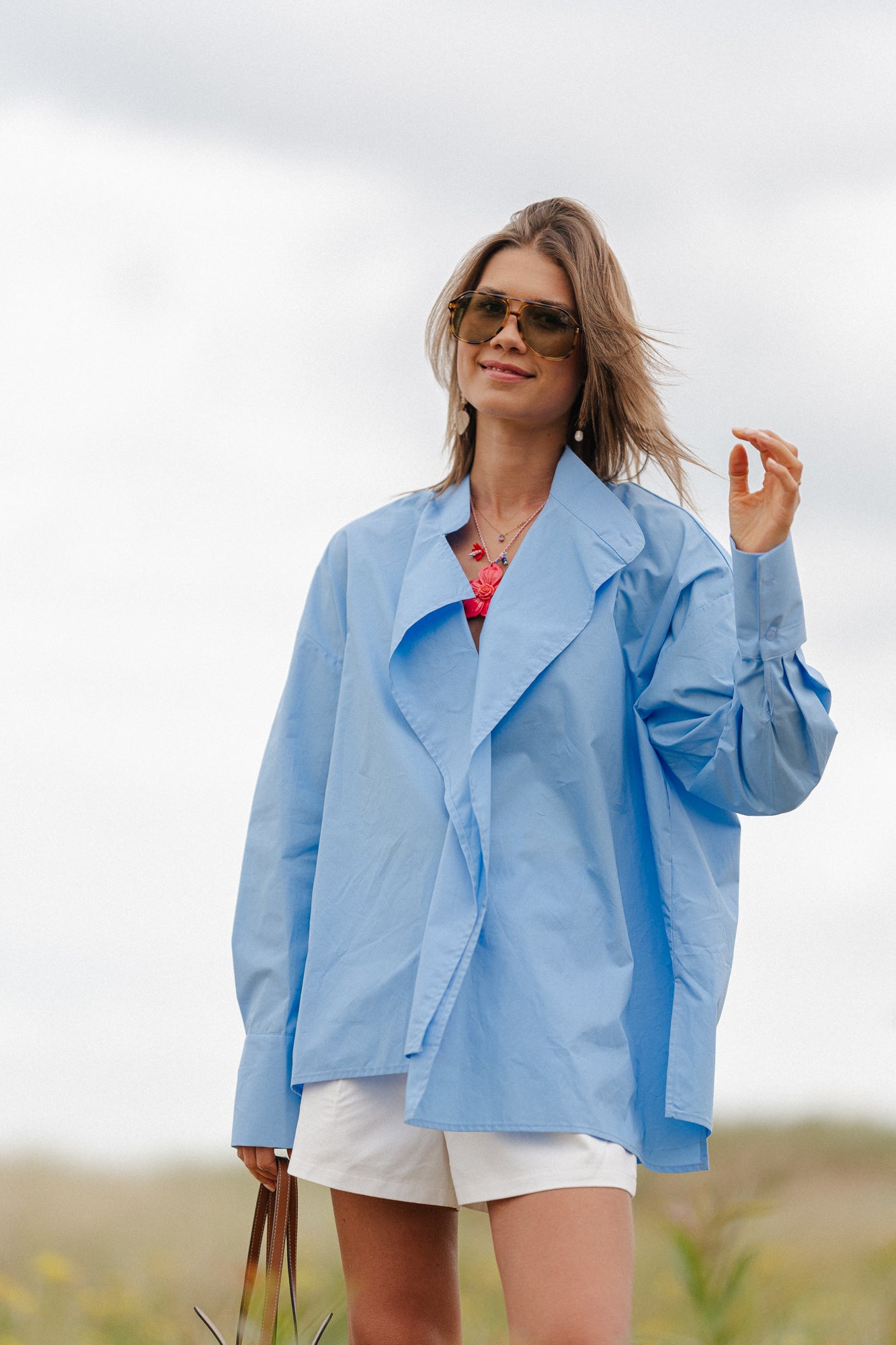 Jackie Hemd in Hellblau