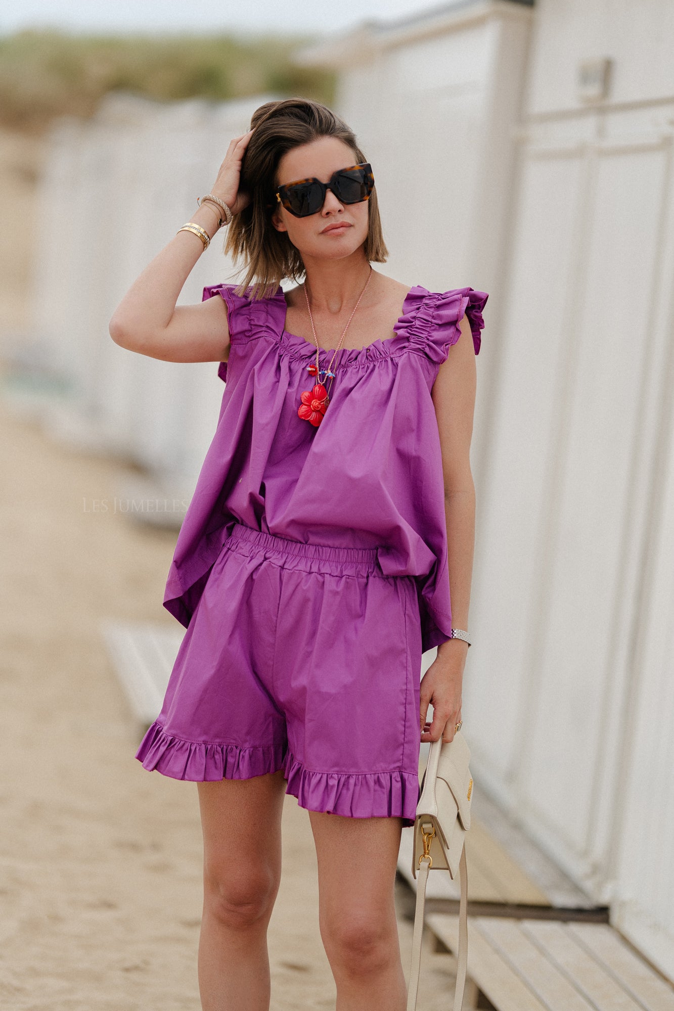Coralie short magenta