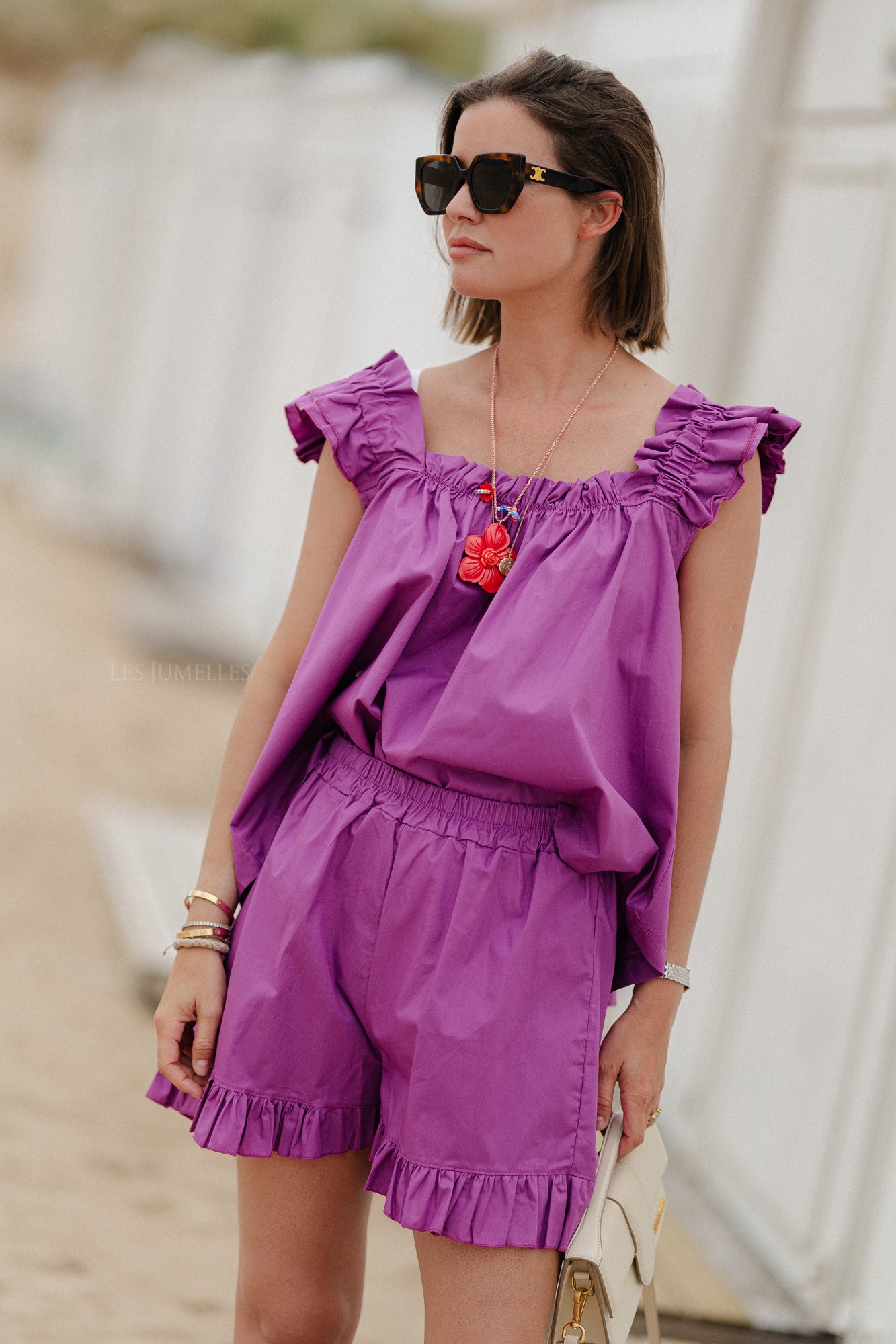 Coralie short magenta