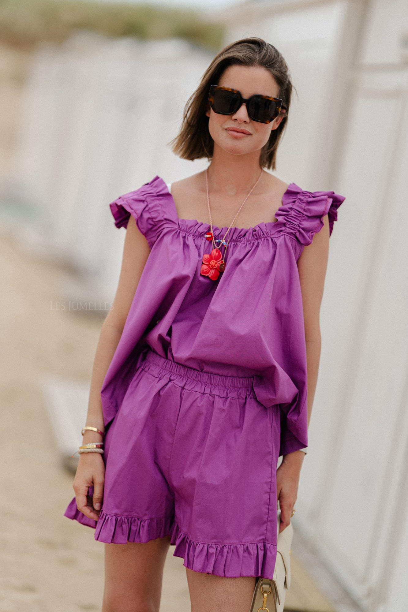 Coralie short magenta