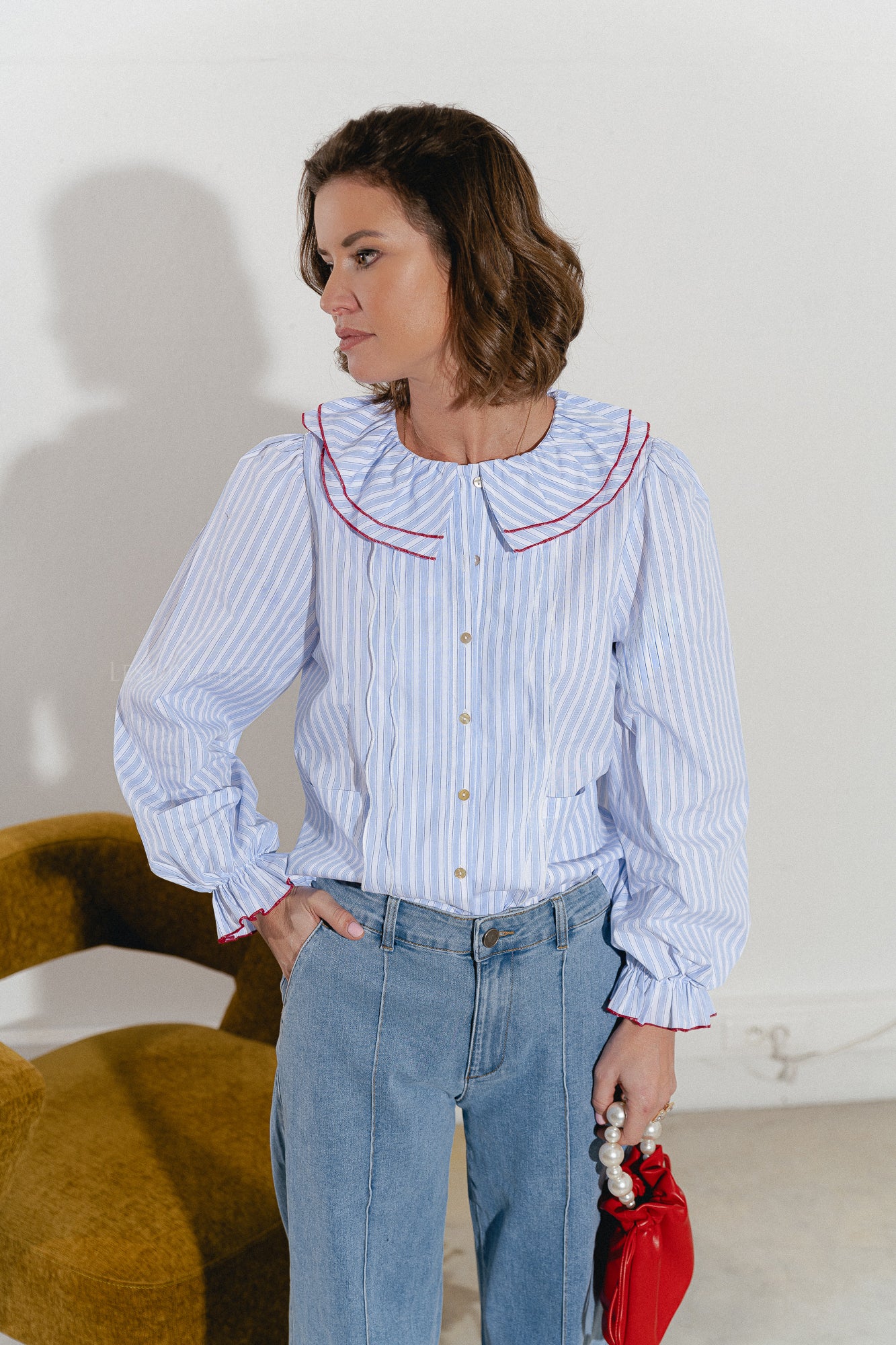 AlexaSW shirt blue striped