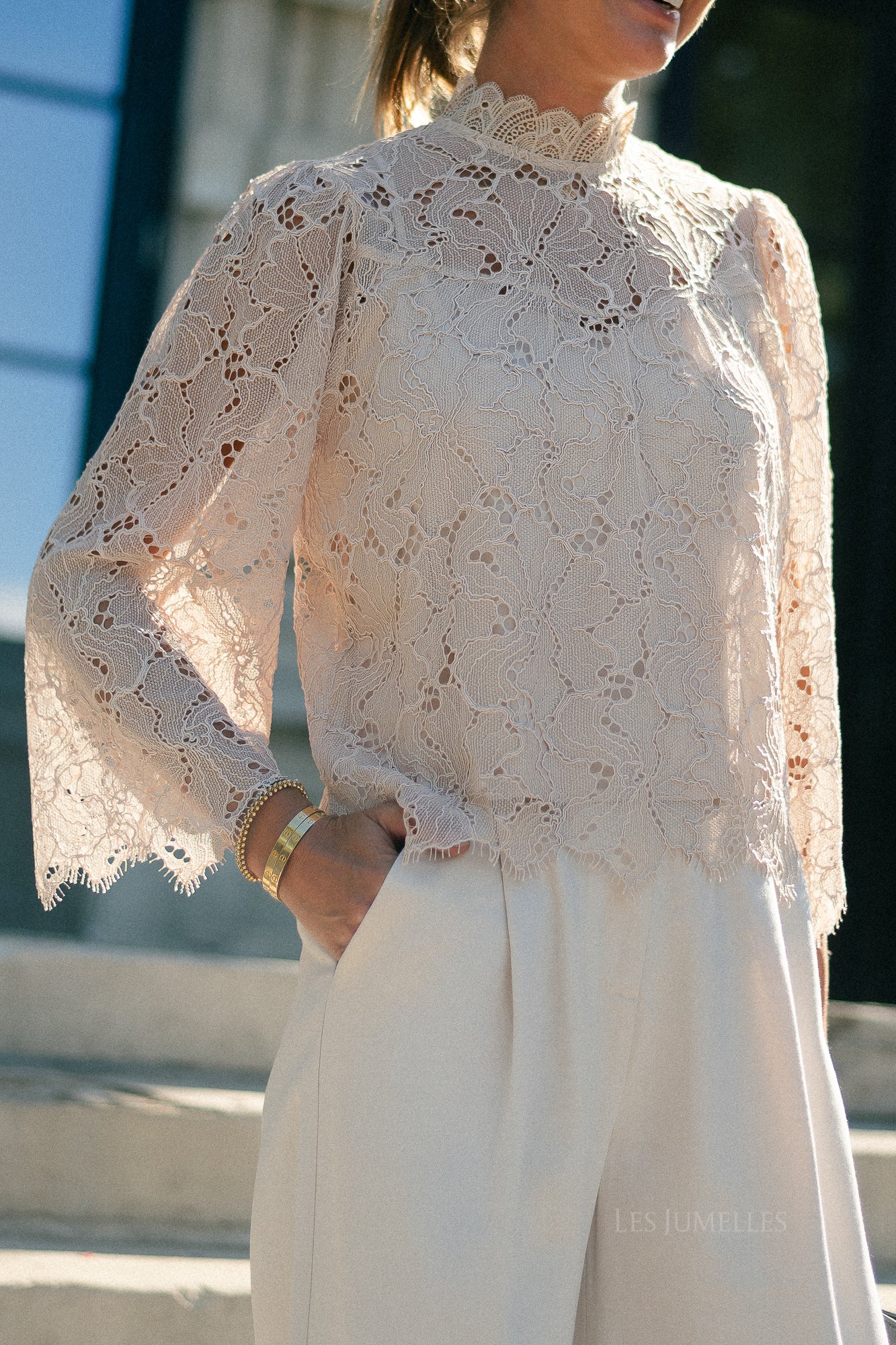 Lucia blouse latte