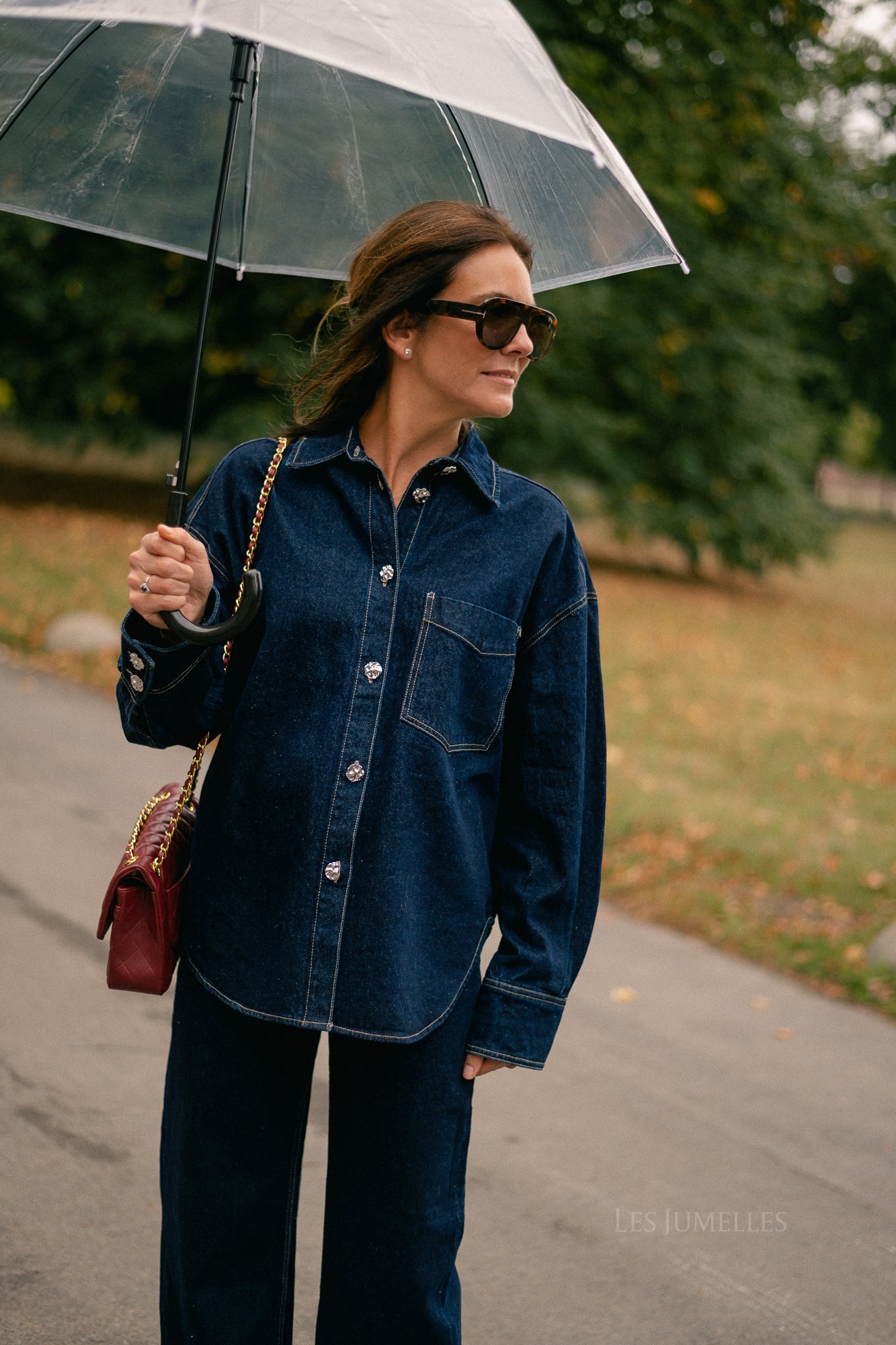 Haley denim shirt mid blue
