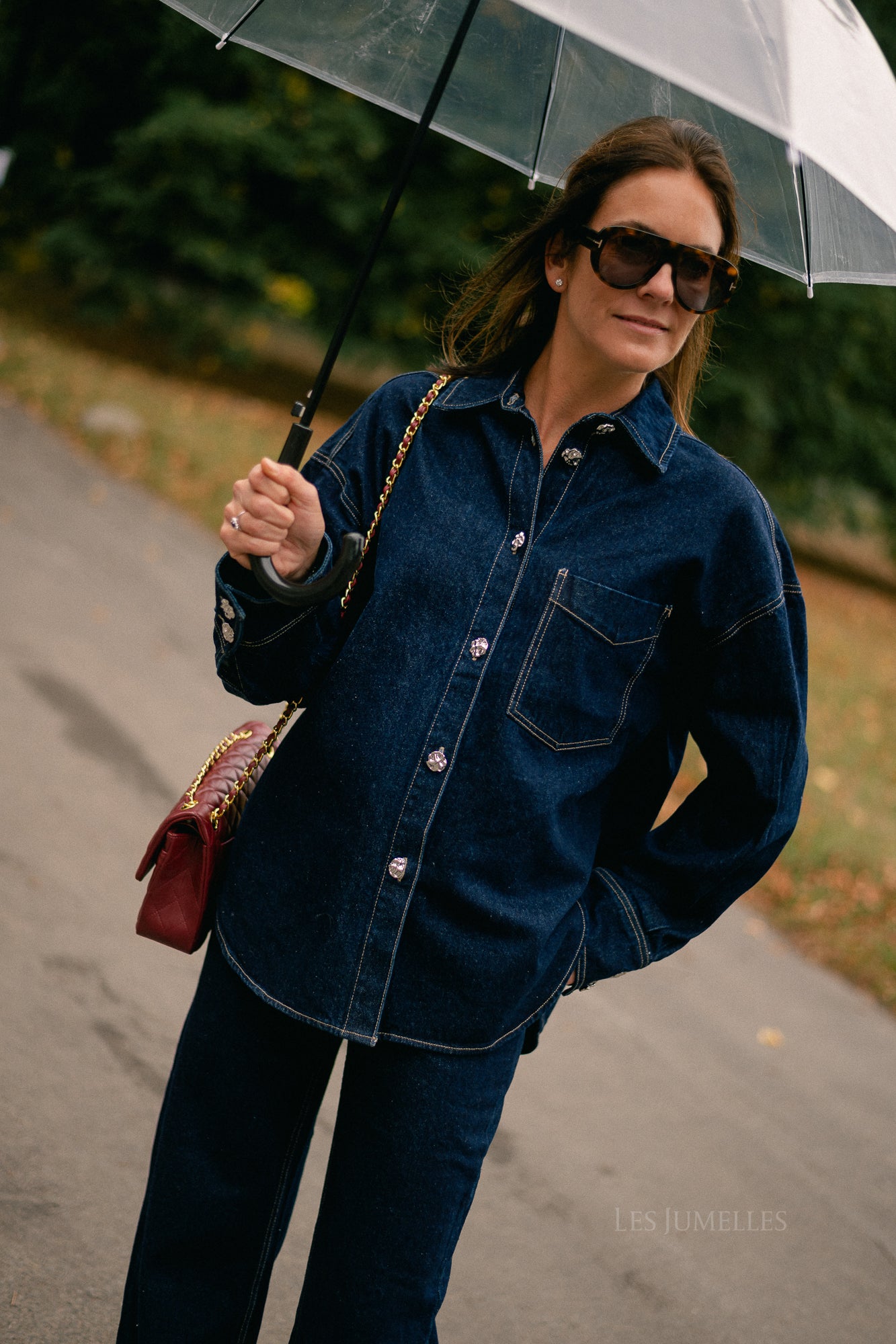 Haley denim shirt mid blue