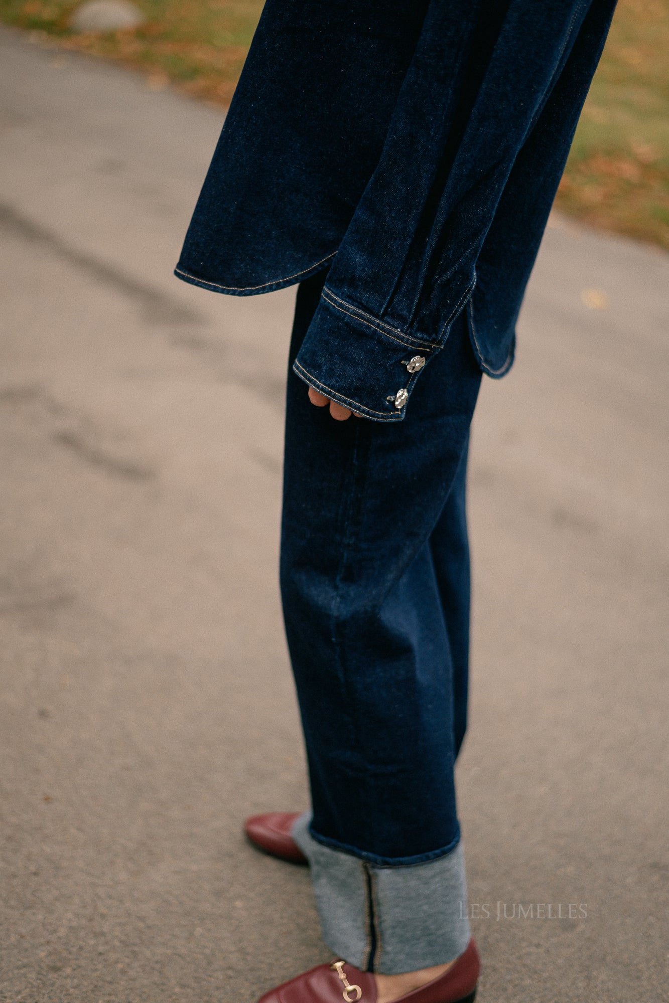 Haley denim shirt mid blue
