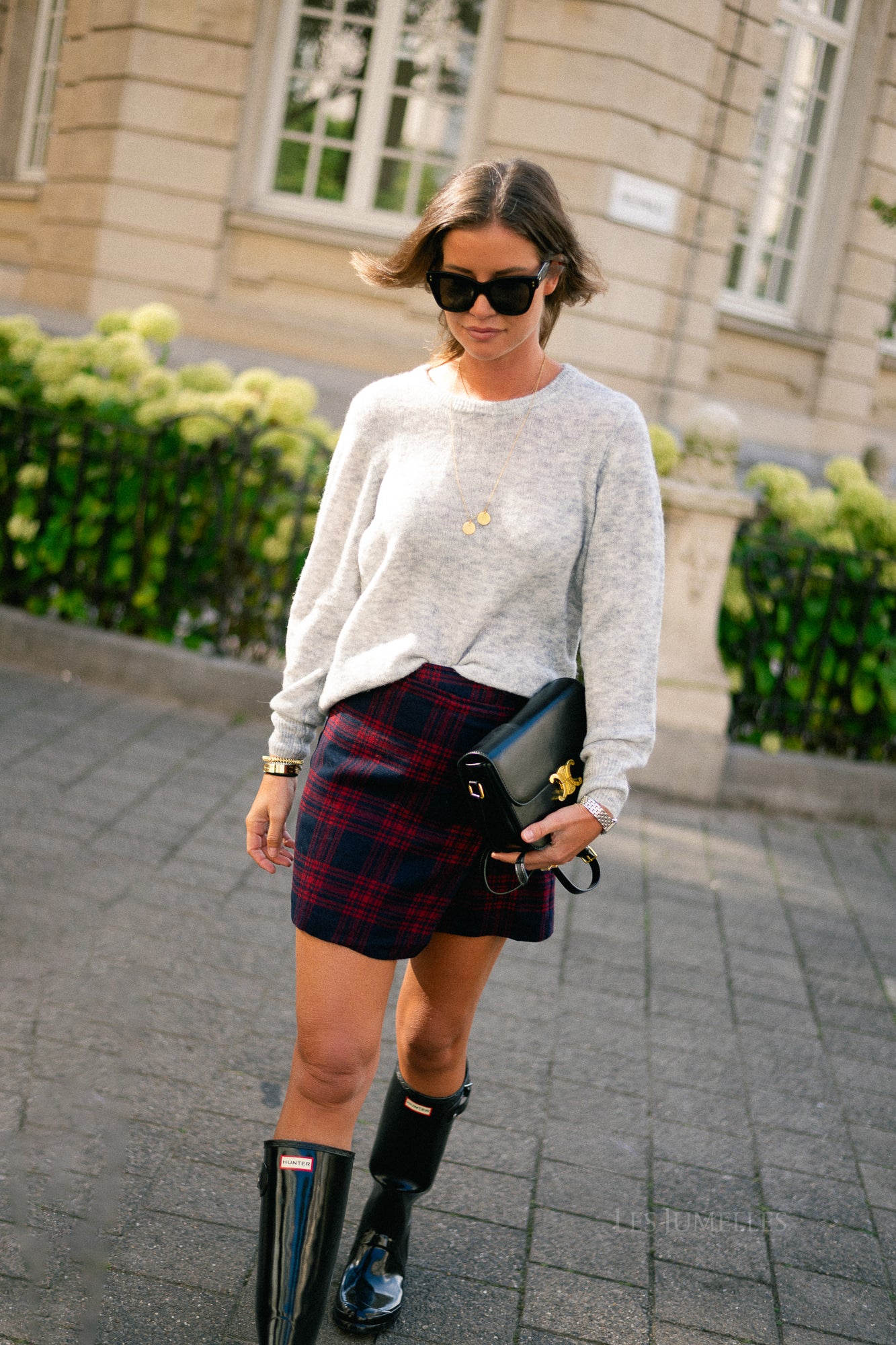 VILory O-neck L/S knit top light grey melange