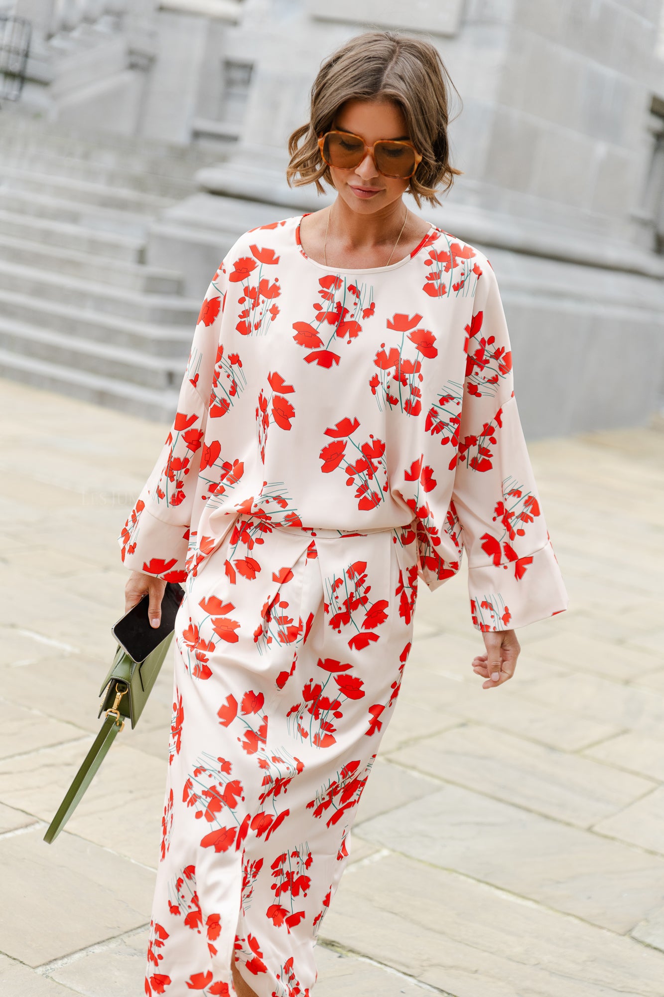<tc>Blouse imprimée Viola écru</tc>