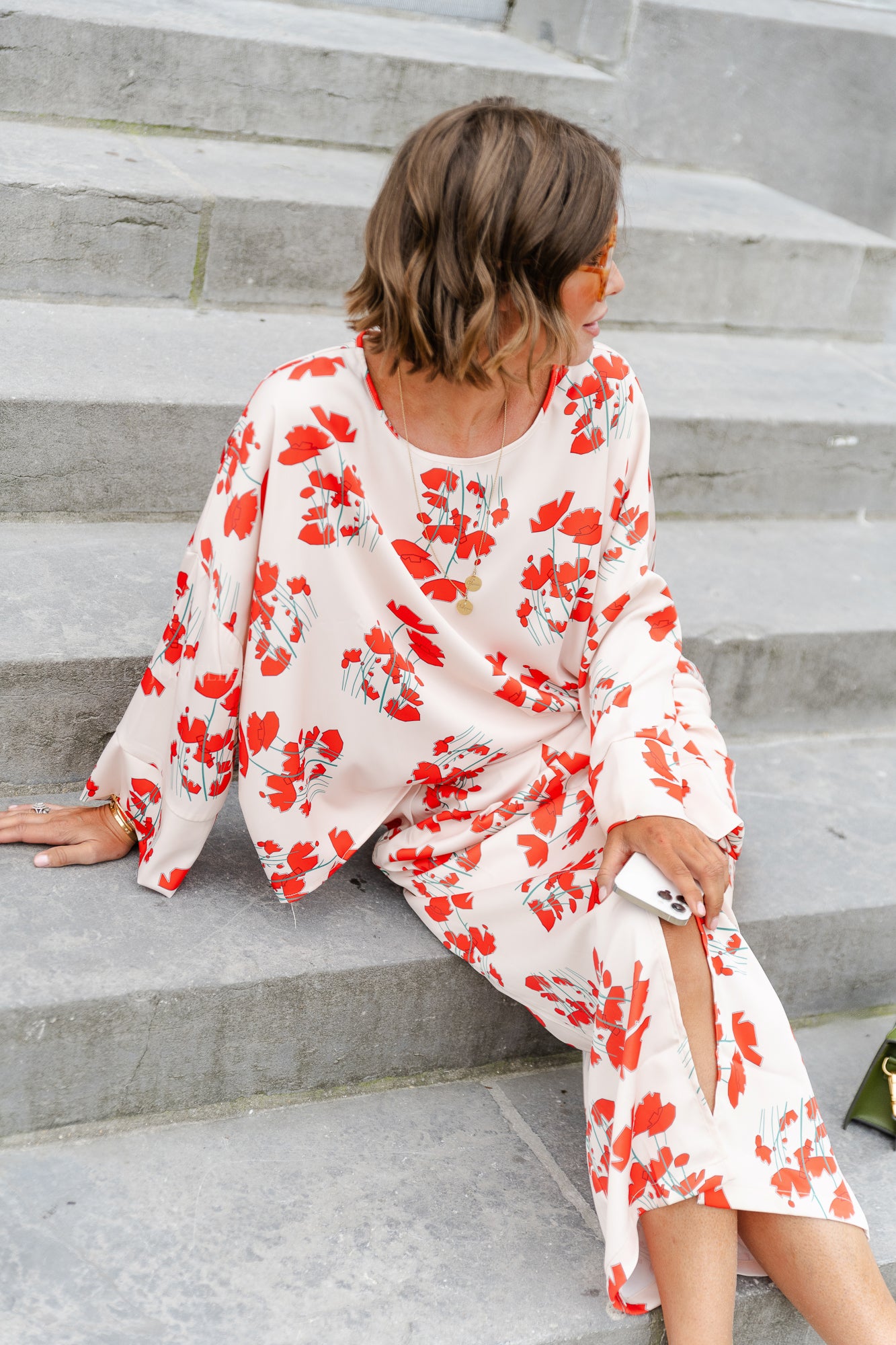 <tc>Blouse imprimée Viola écru</tc>