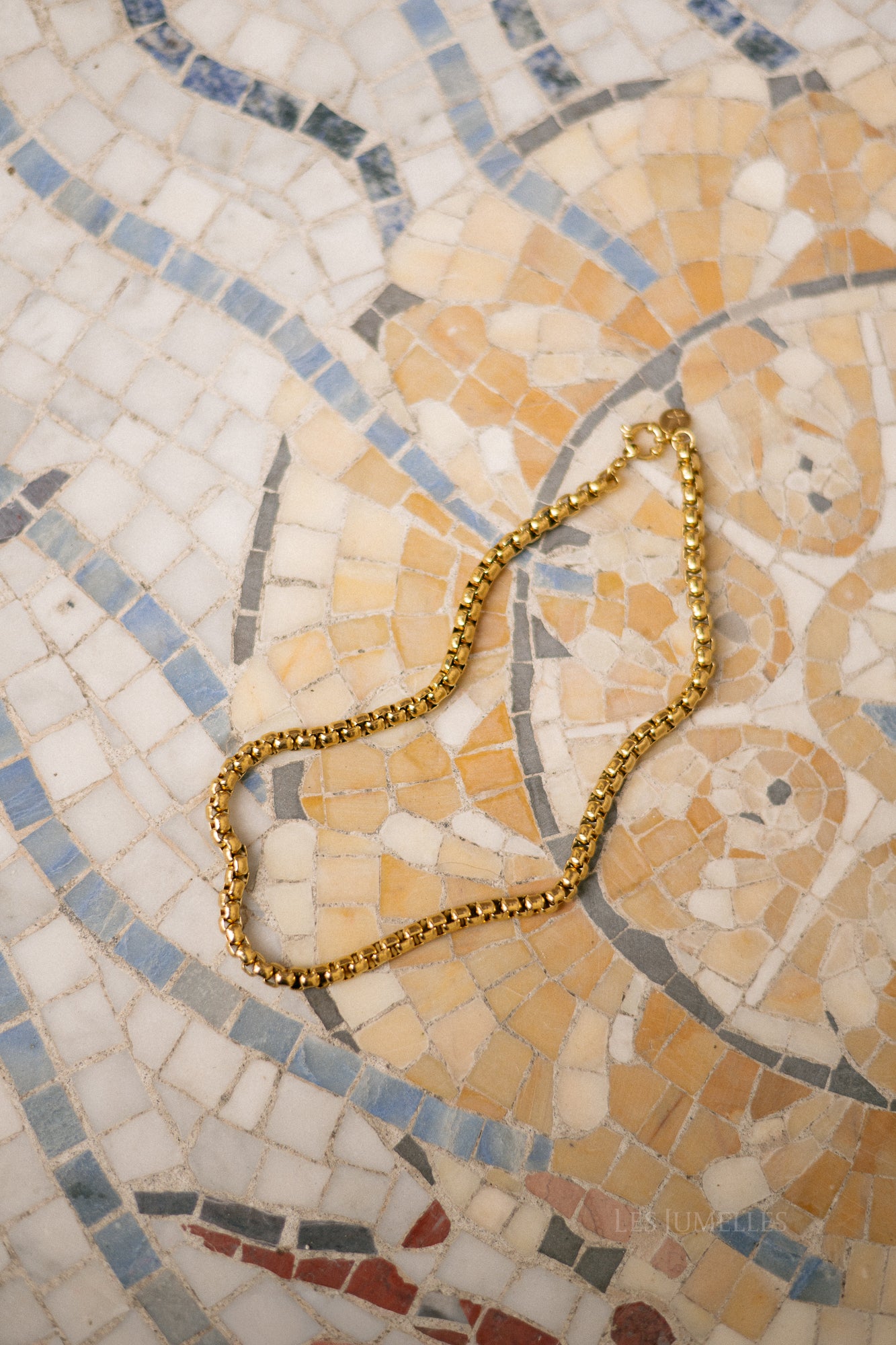 Golden chain necklace