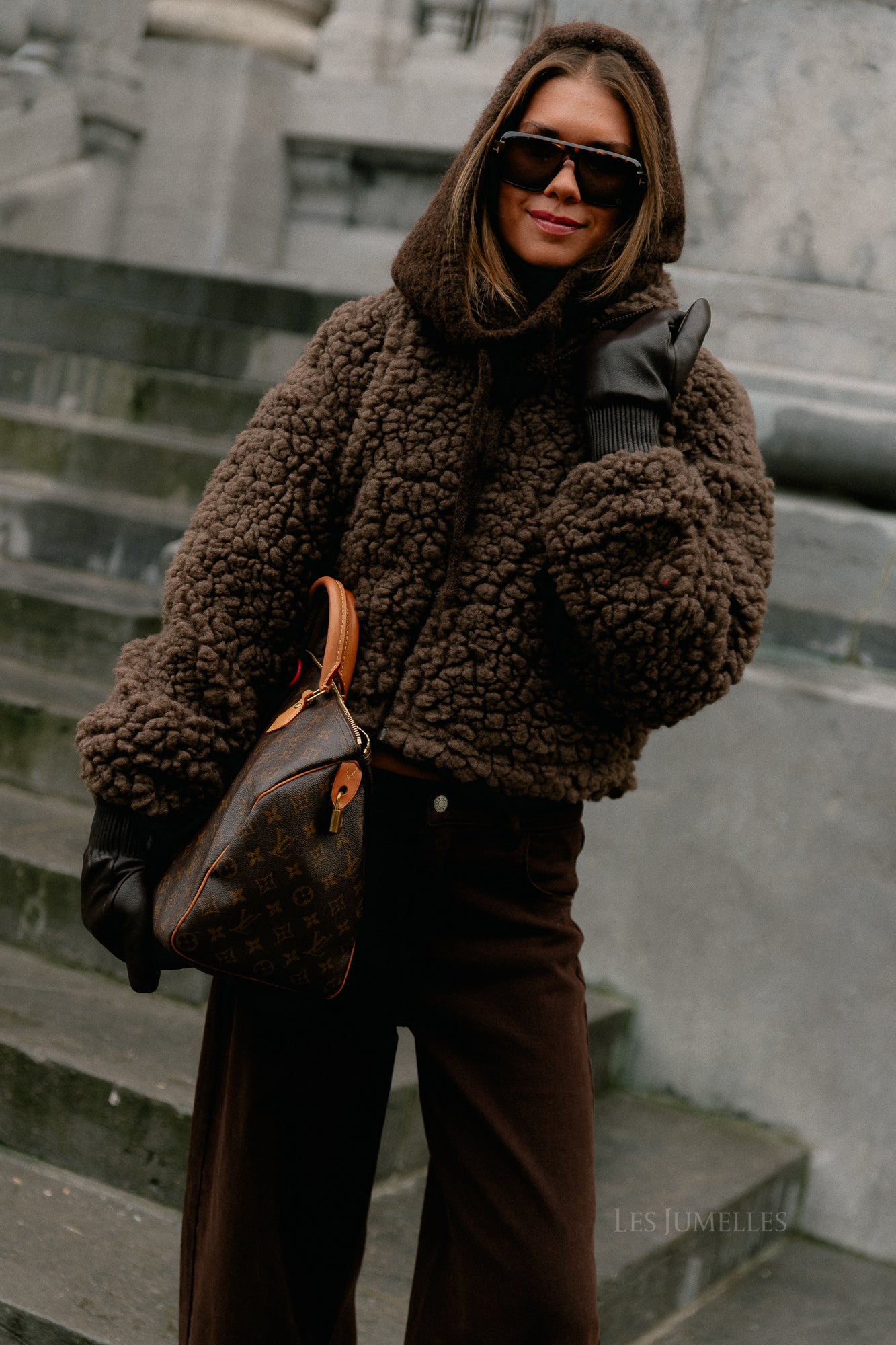 VIFiola L/S short jacket coffee bean