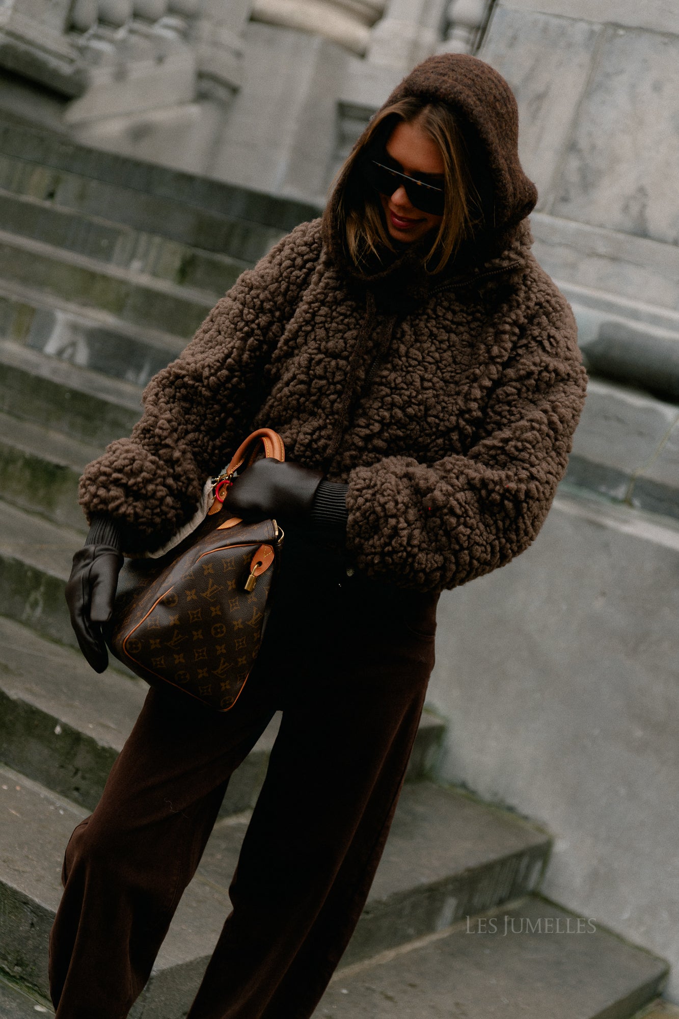 VIFiola L/S short jacket coffee bean