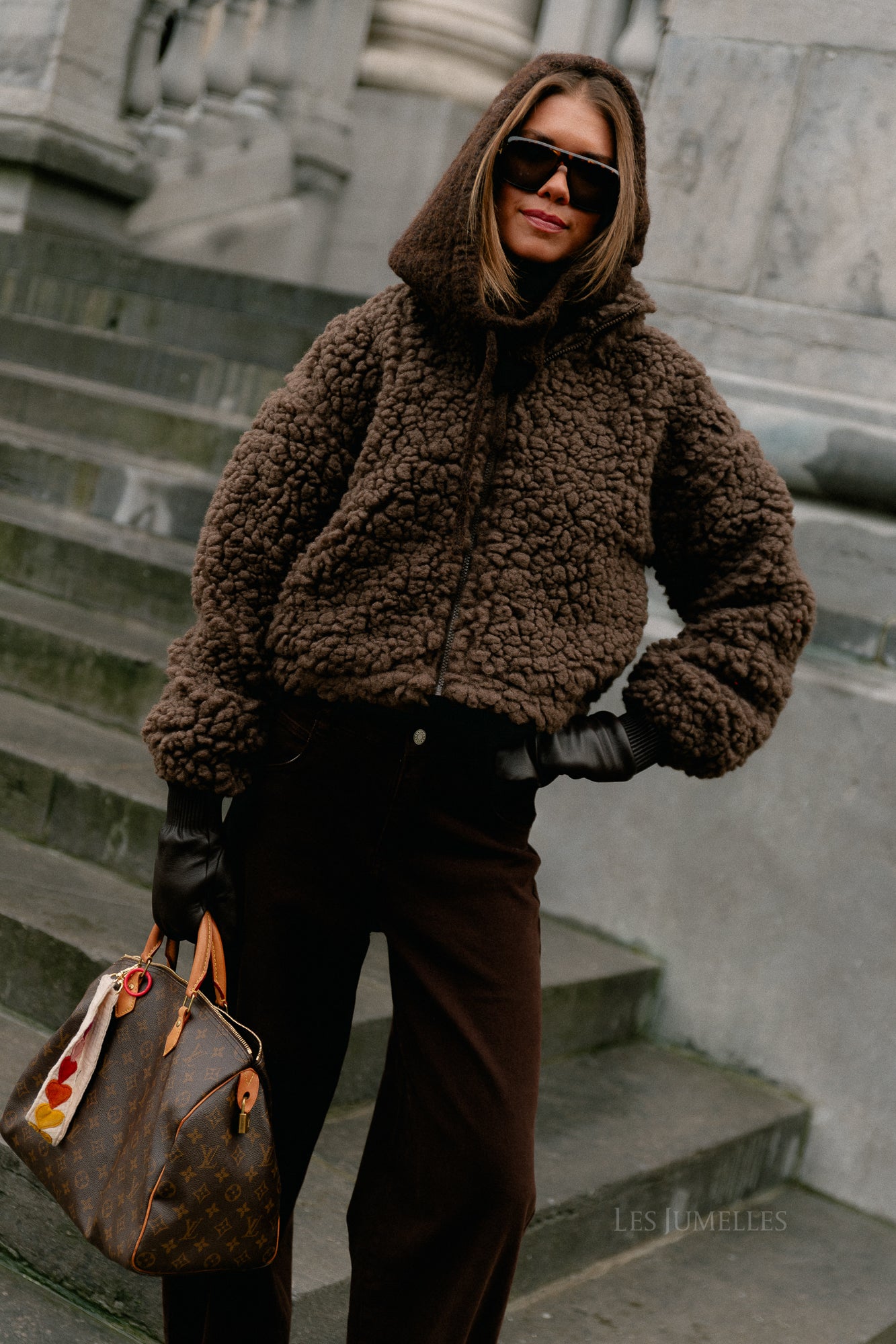 VIFiola L/S short jacket coffee bean