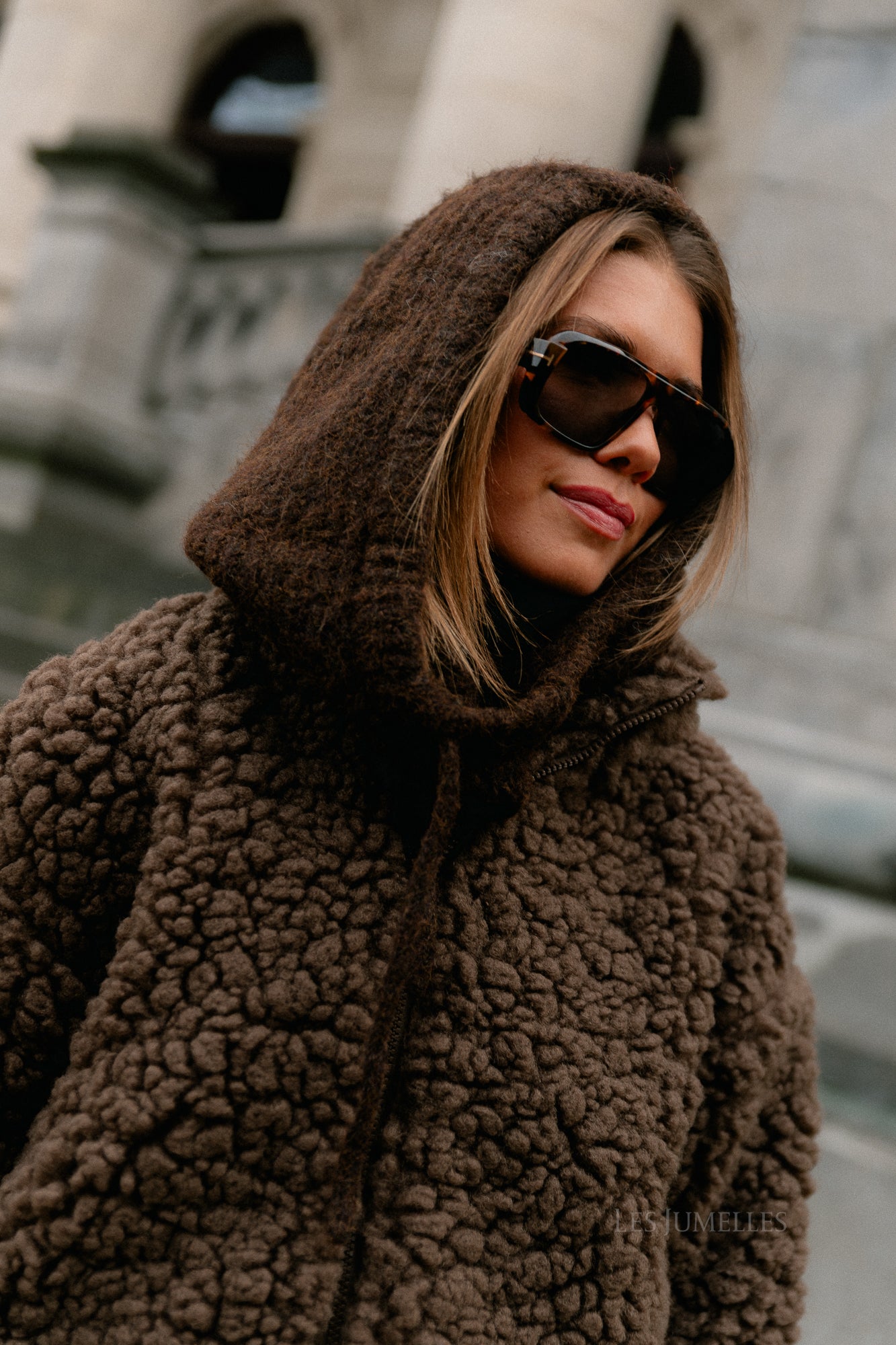 VIFiola L/S short jacket coffee bean