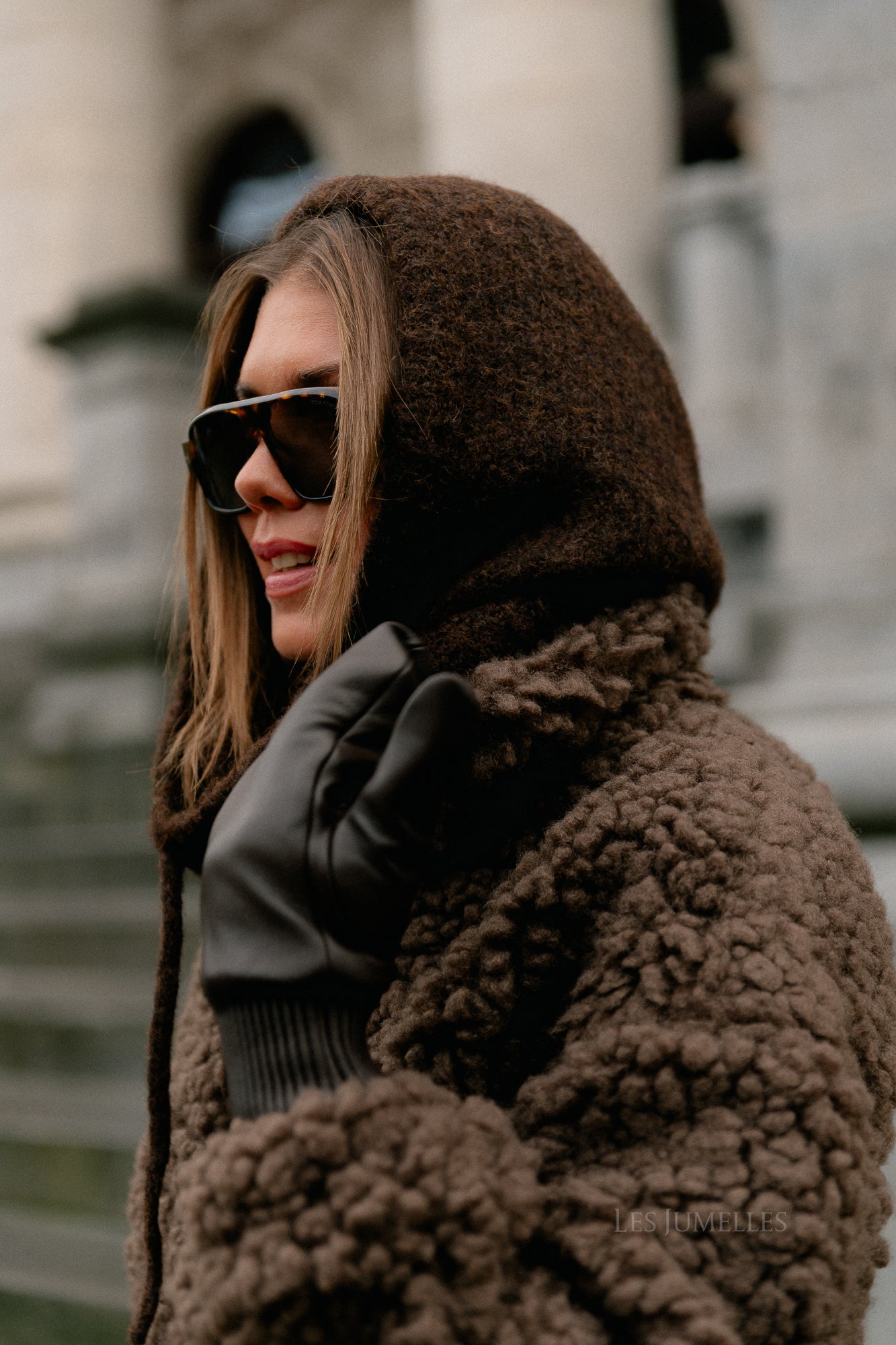 VIFiola L/S short jacket coffee bean