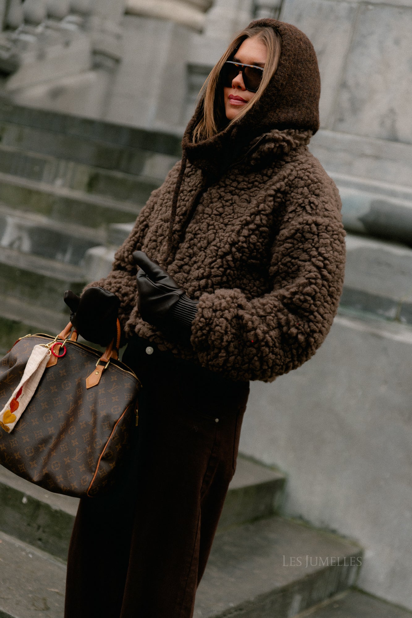 VIFiola L/S short jacket coffee bean