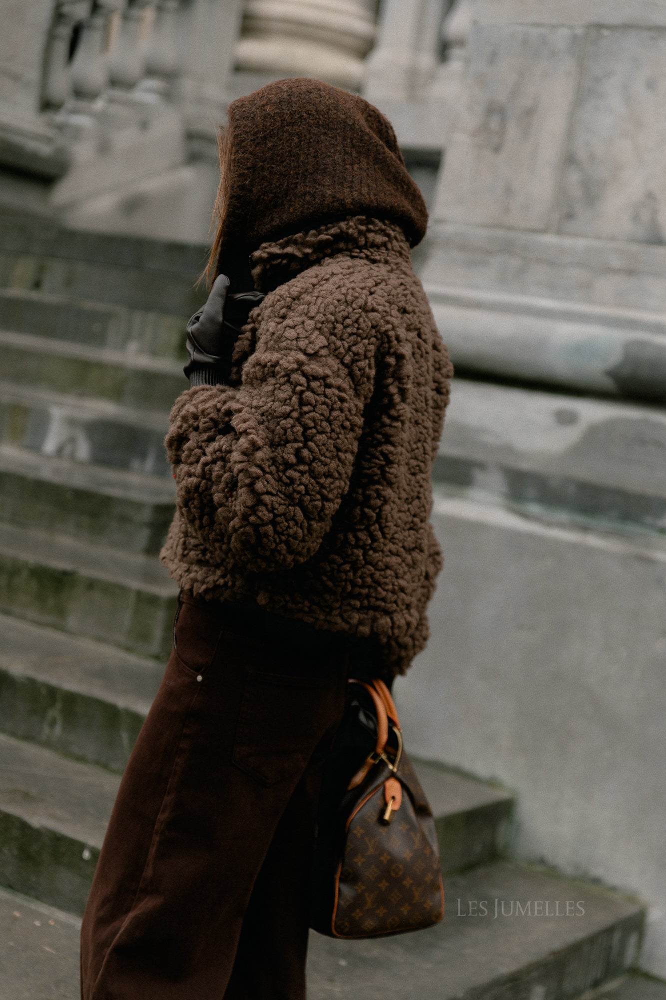 VIFiola L/S short jacket coffee bean