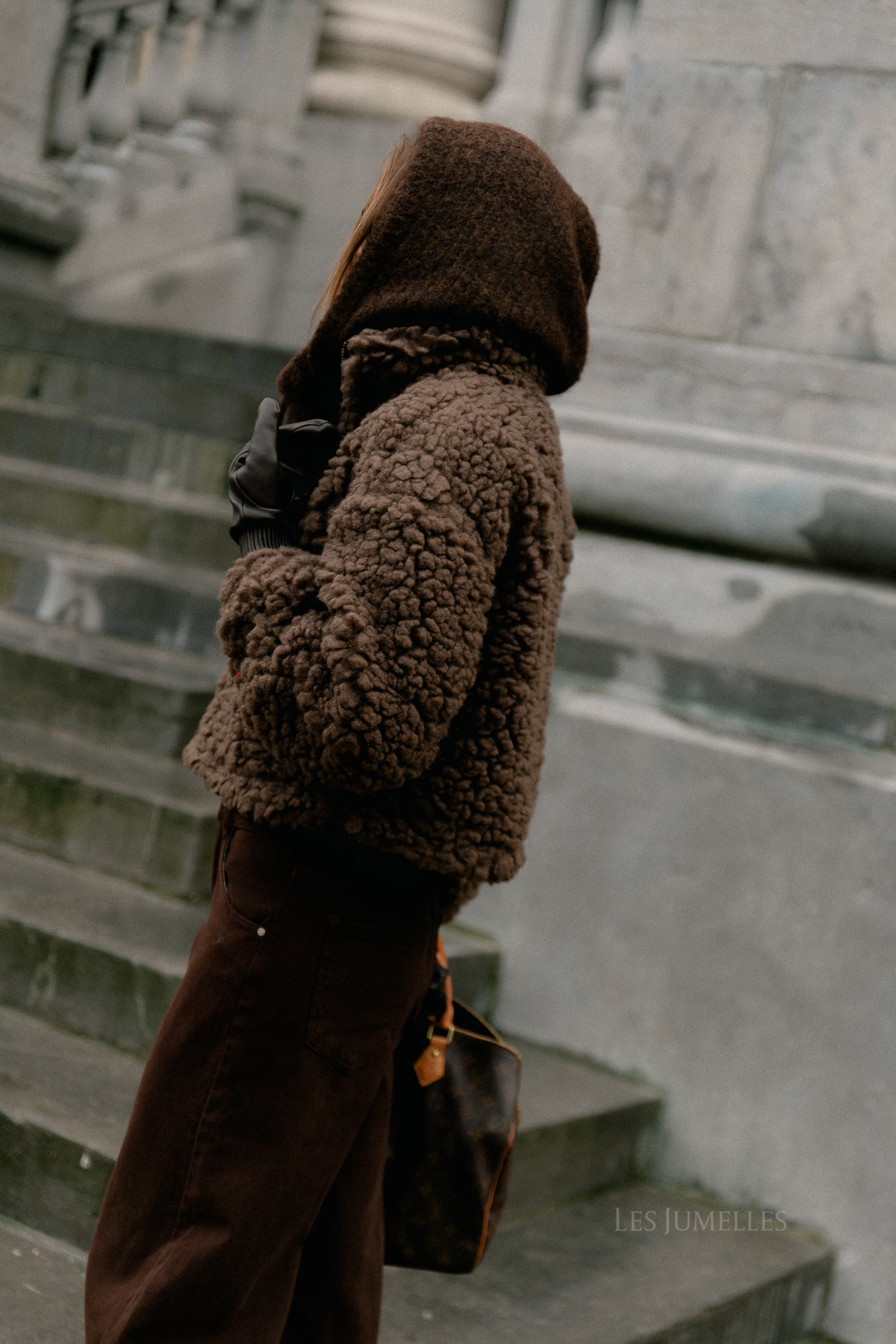 VIFiola L/S short jacket coffee bean