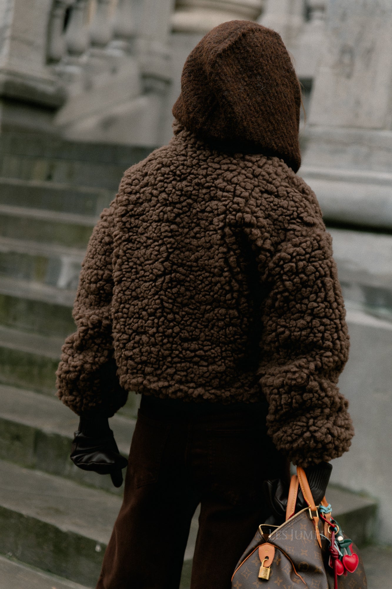 VIFiola L/S short jacket coffee bean