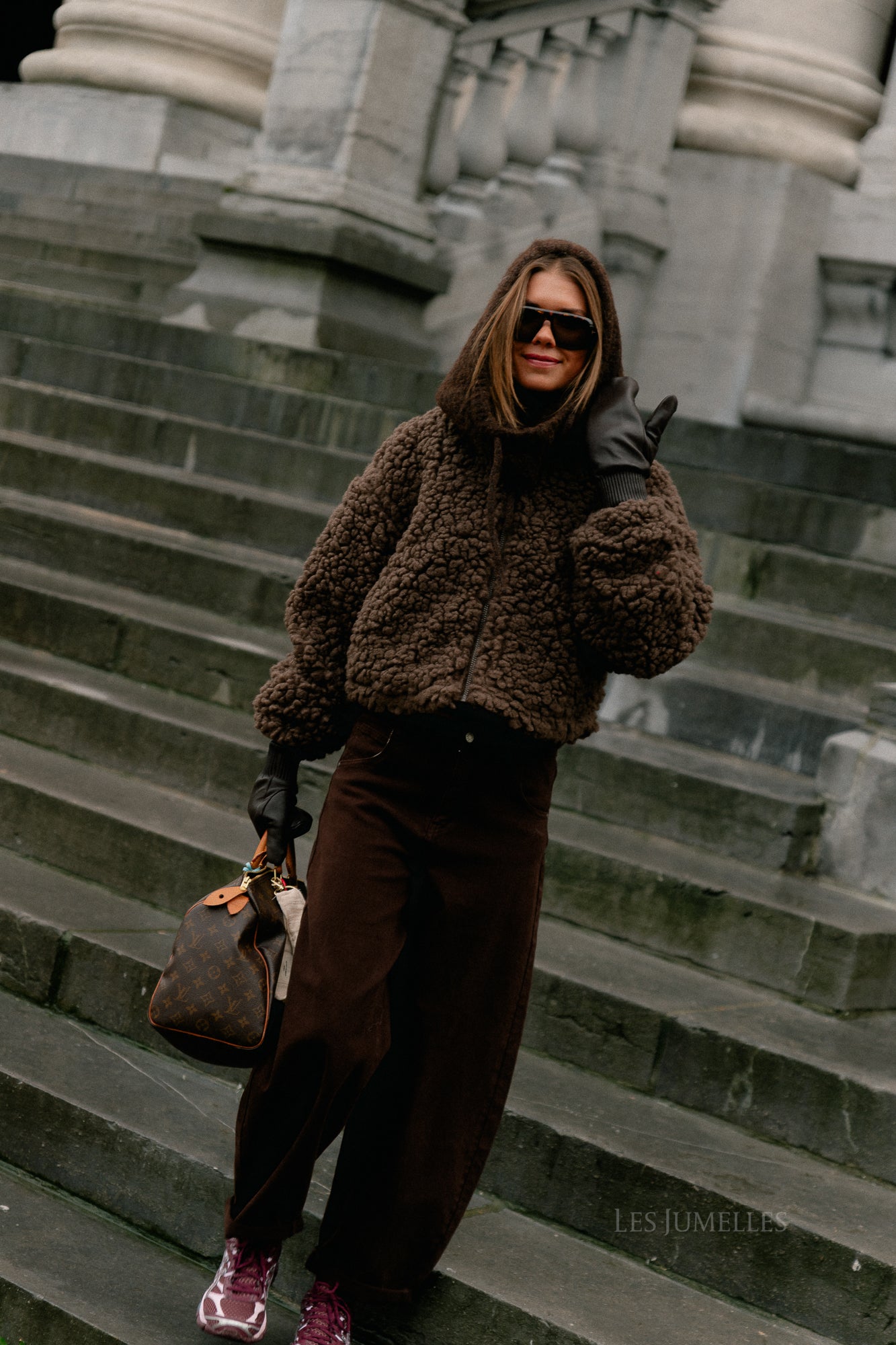 VIFiola L/S short jacket coffee bean