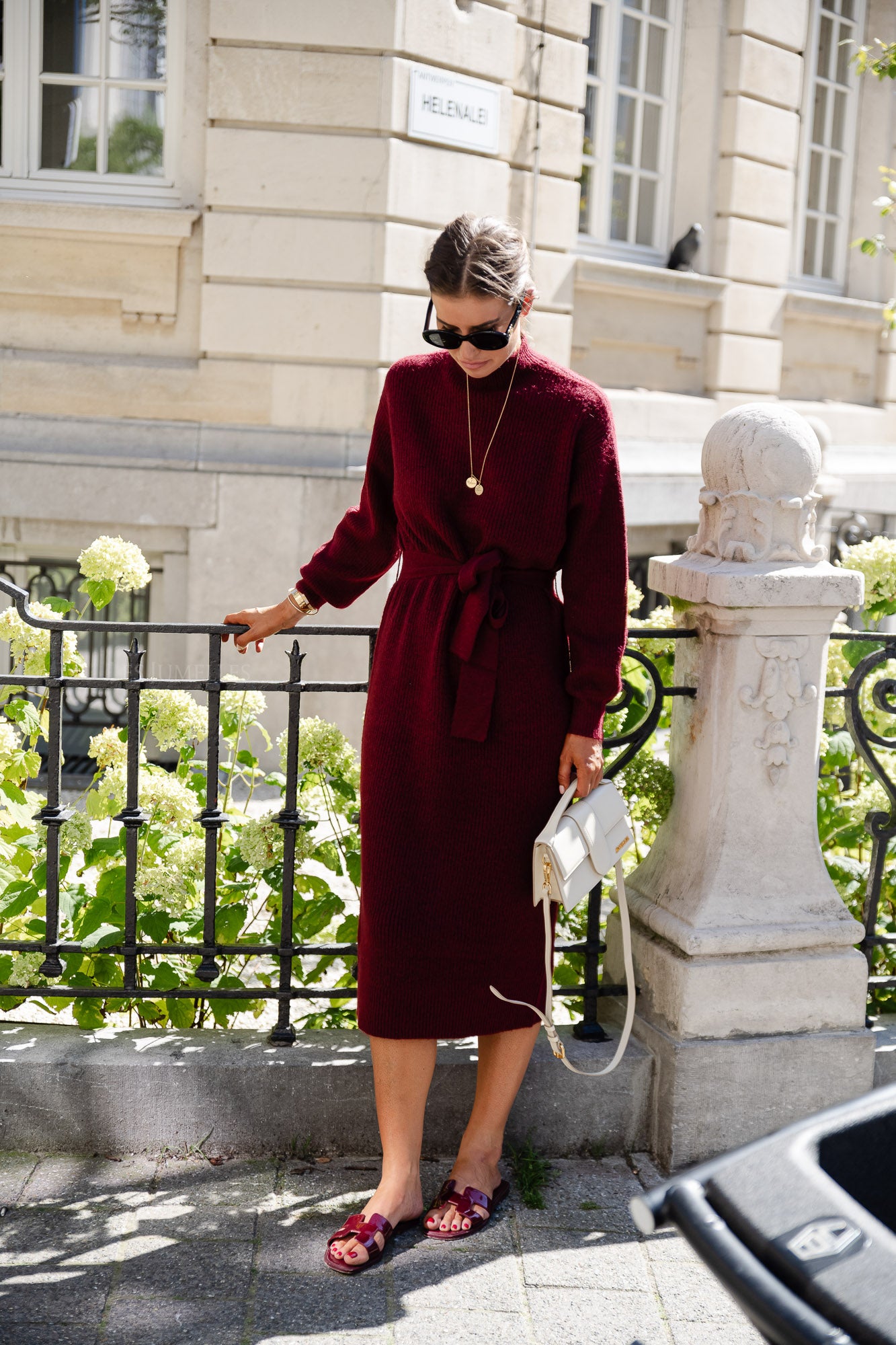 Silvie jurk cabernet