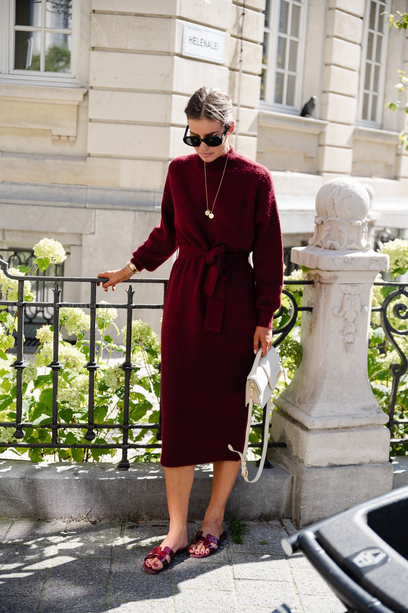 Silvie jurk cabernet